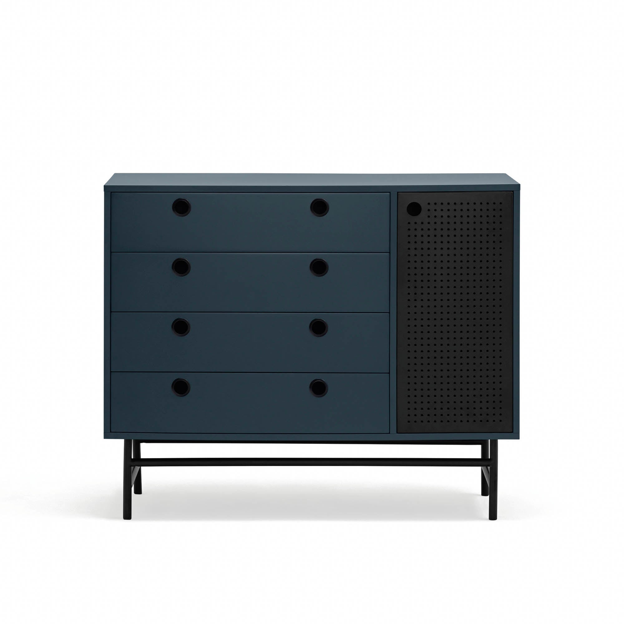 Chest Punto 4D/1D Black/Blue-Gr.Antr