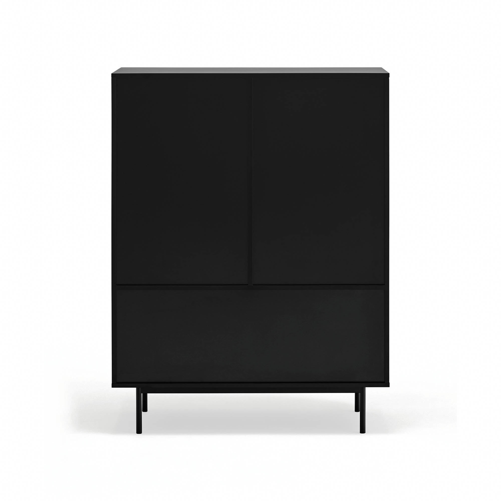 Occasional Cabinet Sierra 2D/2Inner Drawers Black