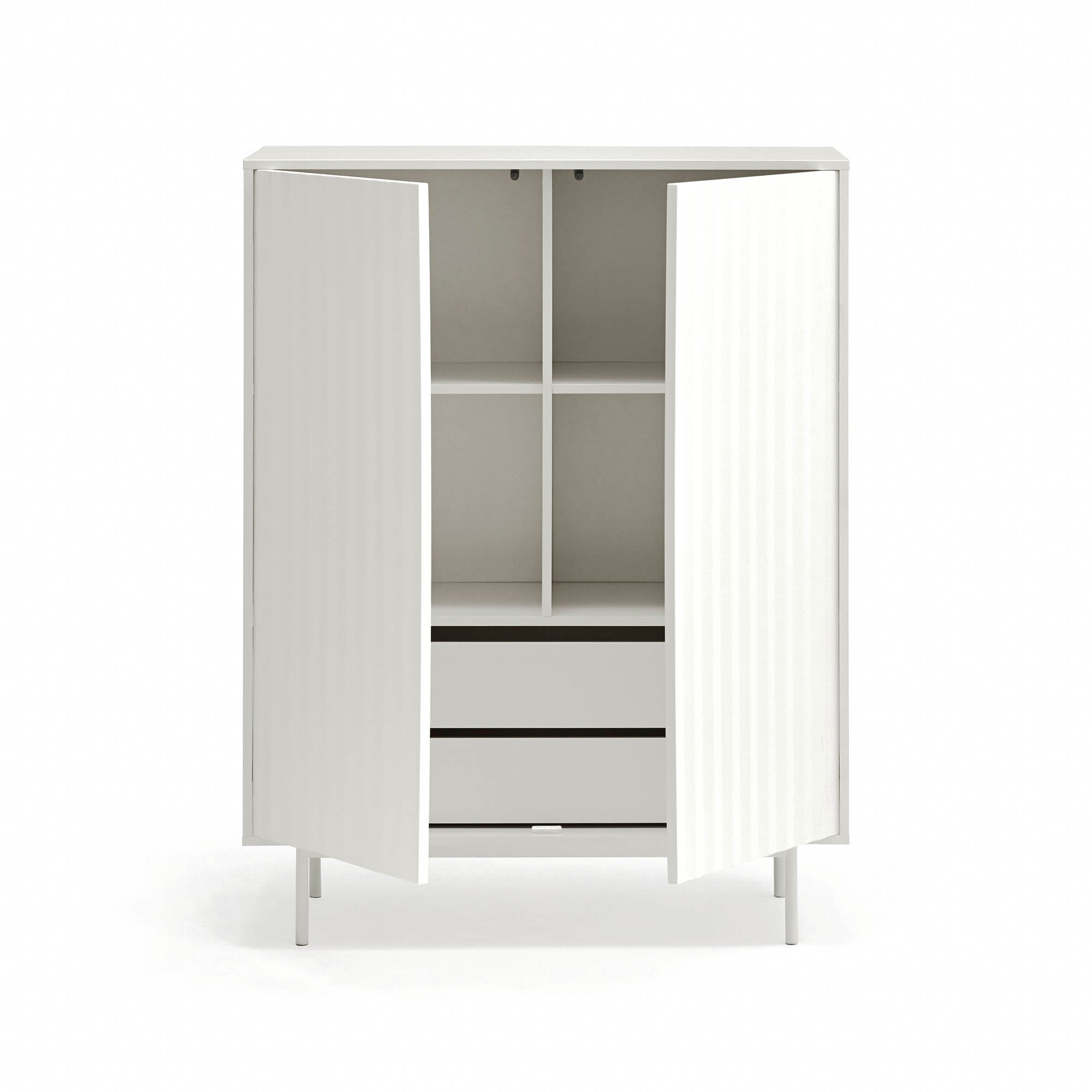 Occasional Cabinet Sierra 2D/2Inner Drawers White