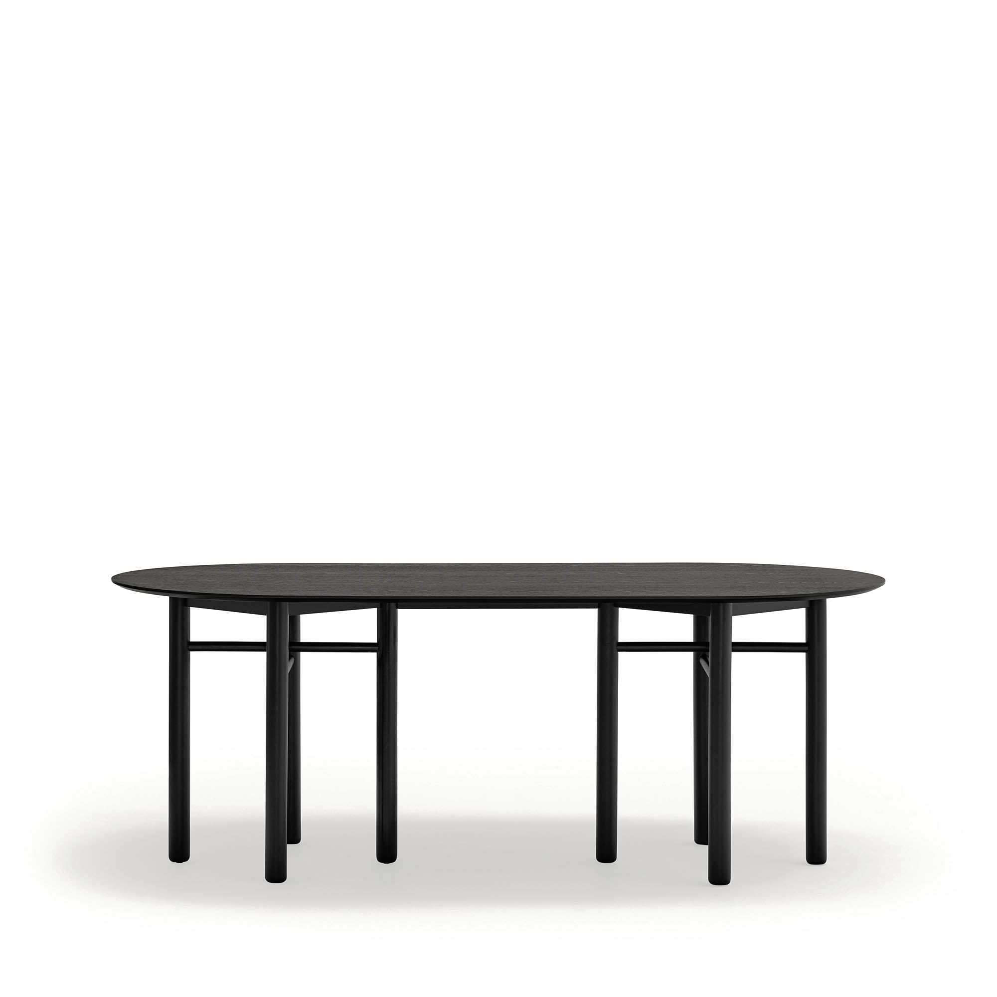 Oval Table Junco 200X100 Black