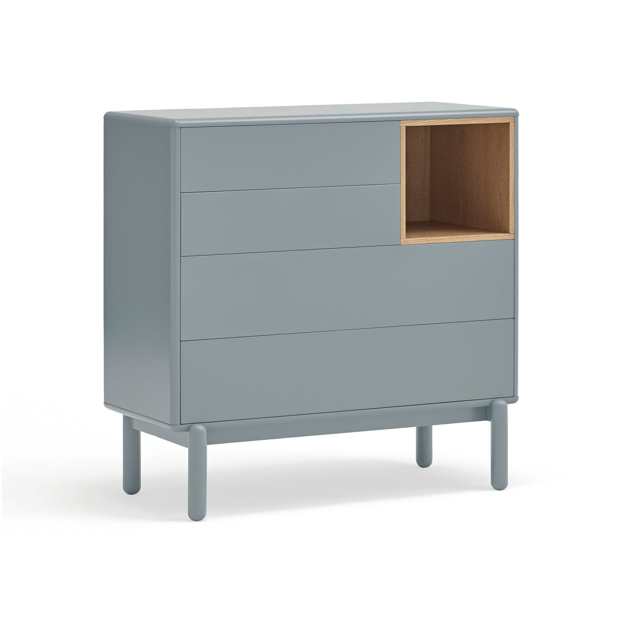Chest Corvo 4Dr1H Pearl Grey