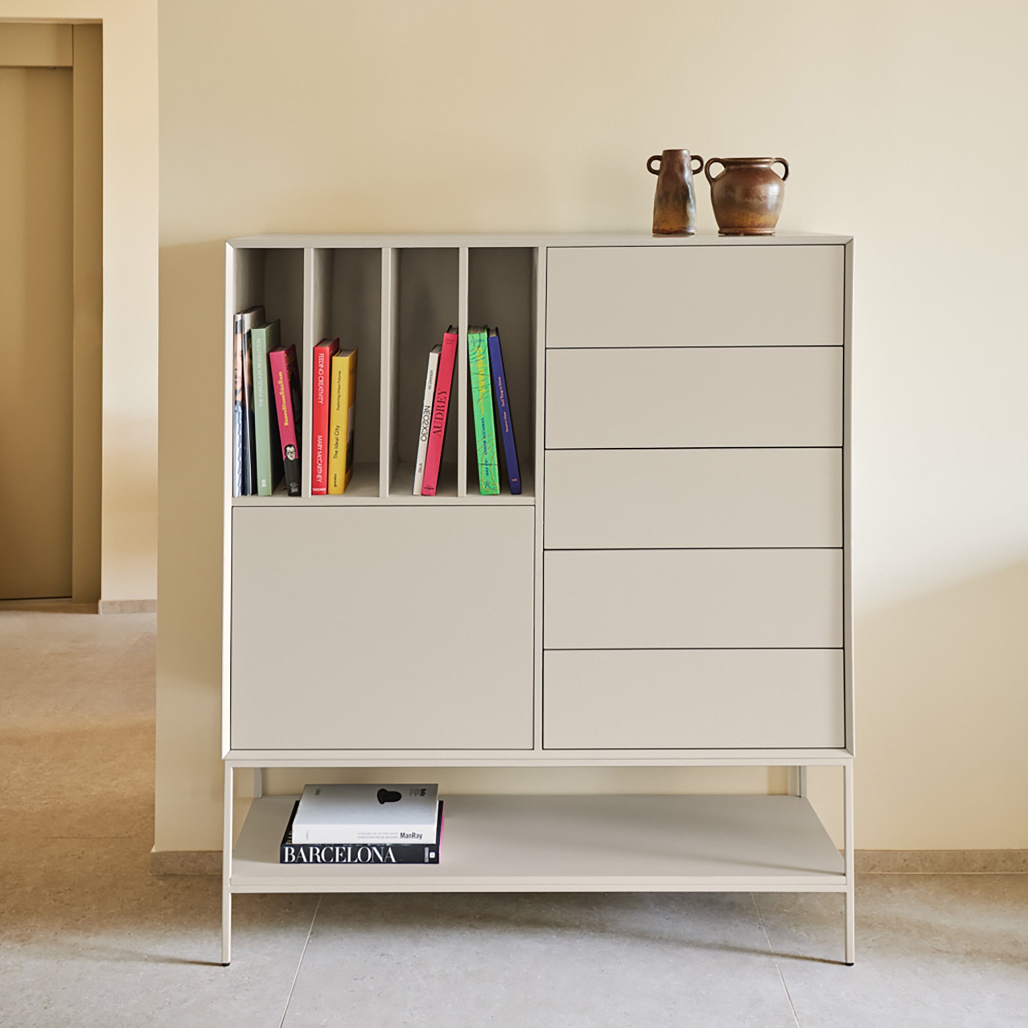 Occasional Cabinet Platt 2D4H5Dr 120Cm Sand