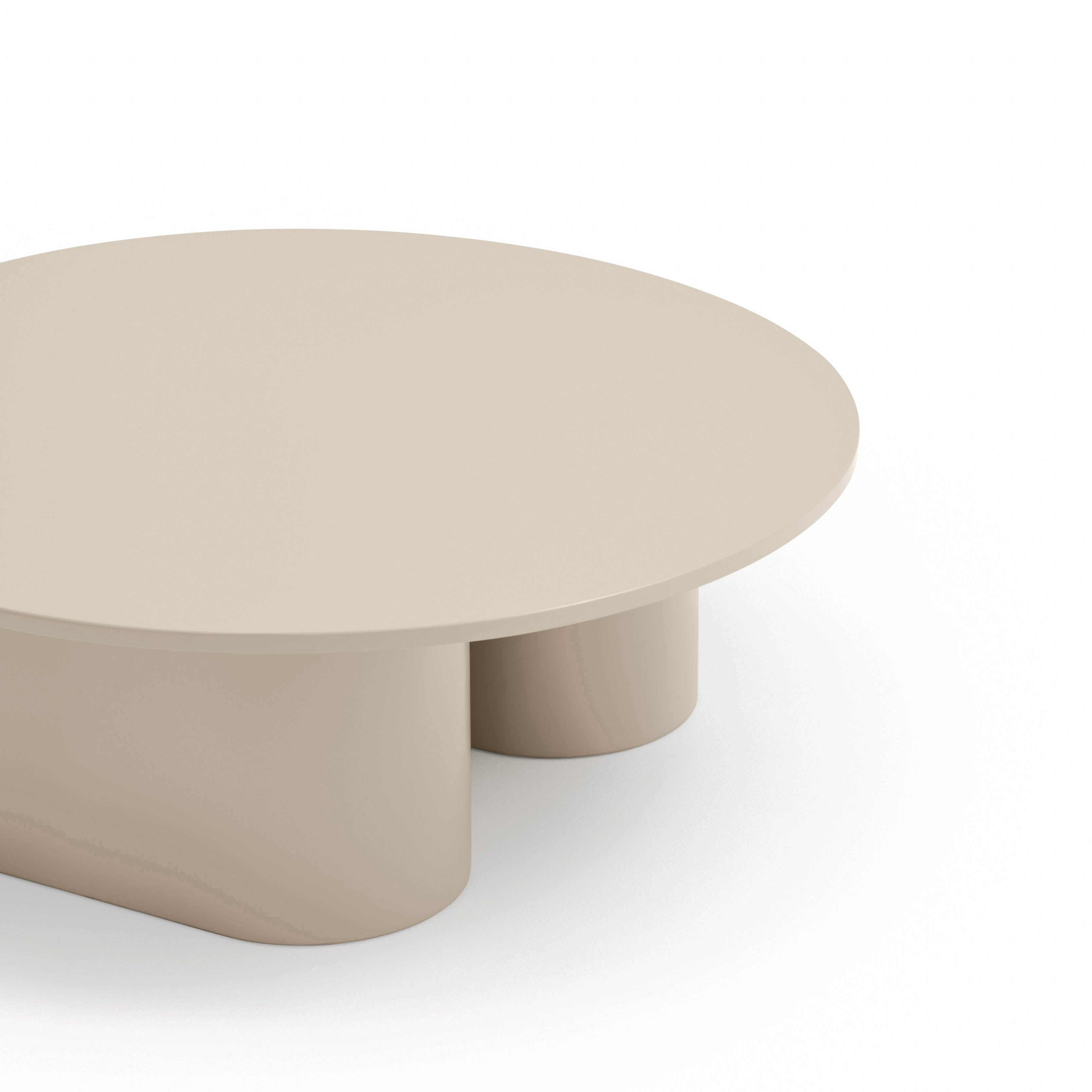Round Coffee Table Totem 1100X1100 Sand