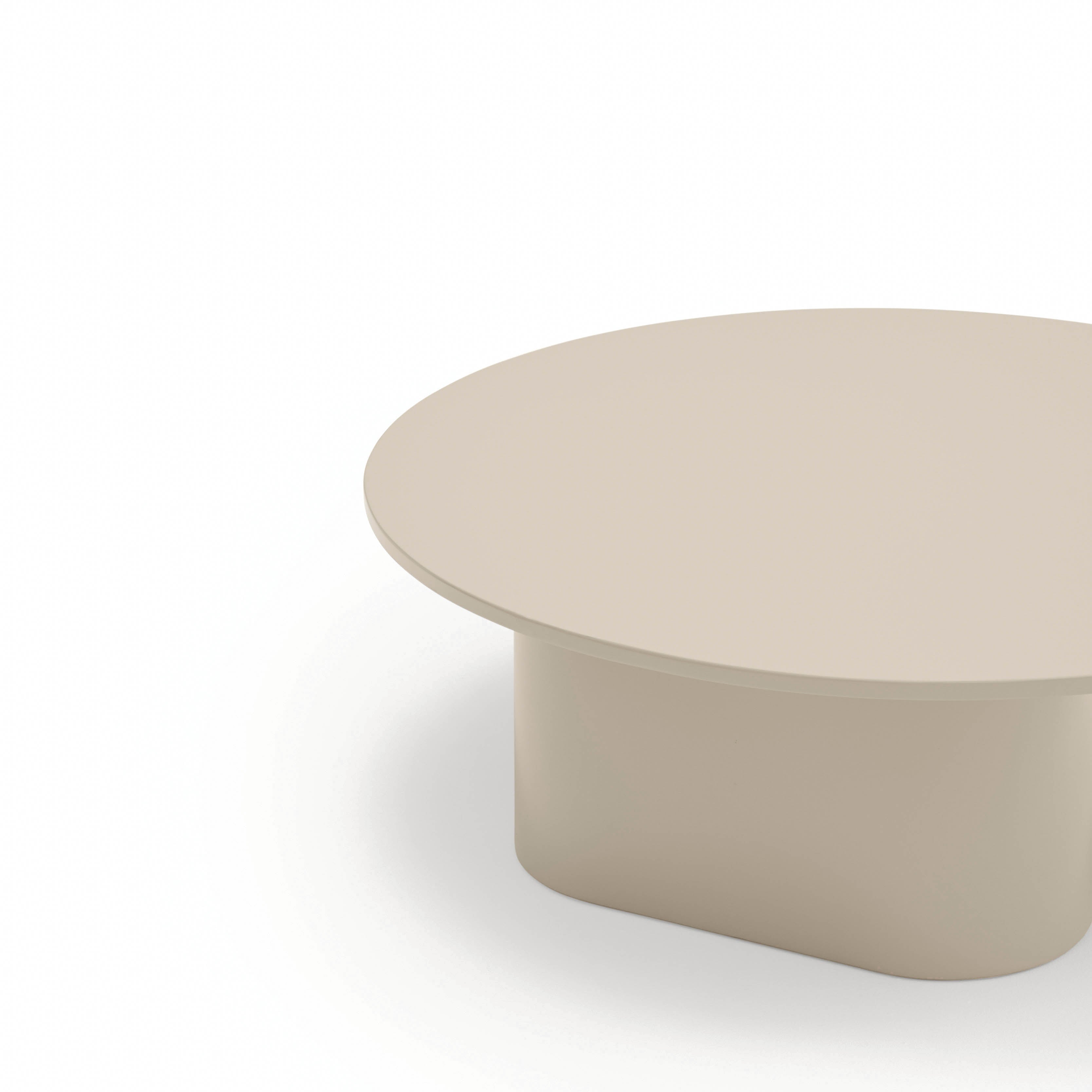 Round Coffee Table Totem 1100X1100 Sand