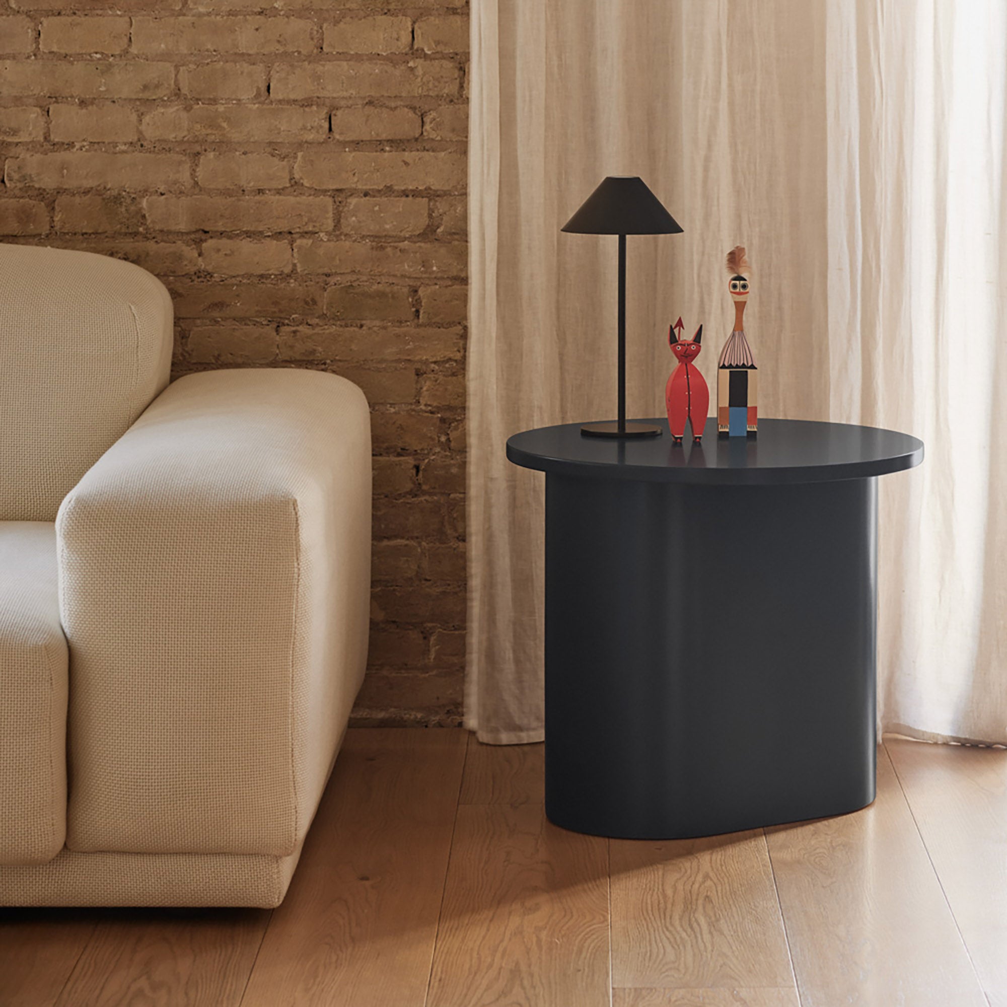 Side Table Totem 500X500 Anthracite Gray
