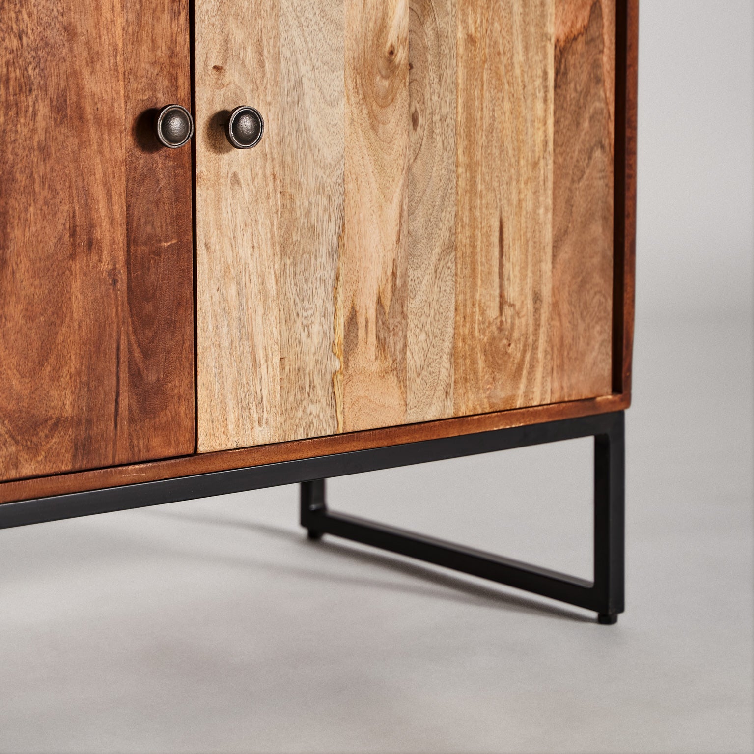 Texas Bar Cabinet - Nordic Style Recycled Mango Wood & Iron