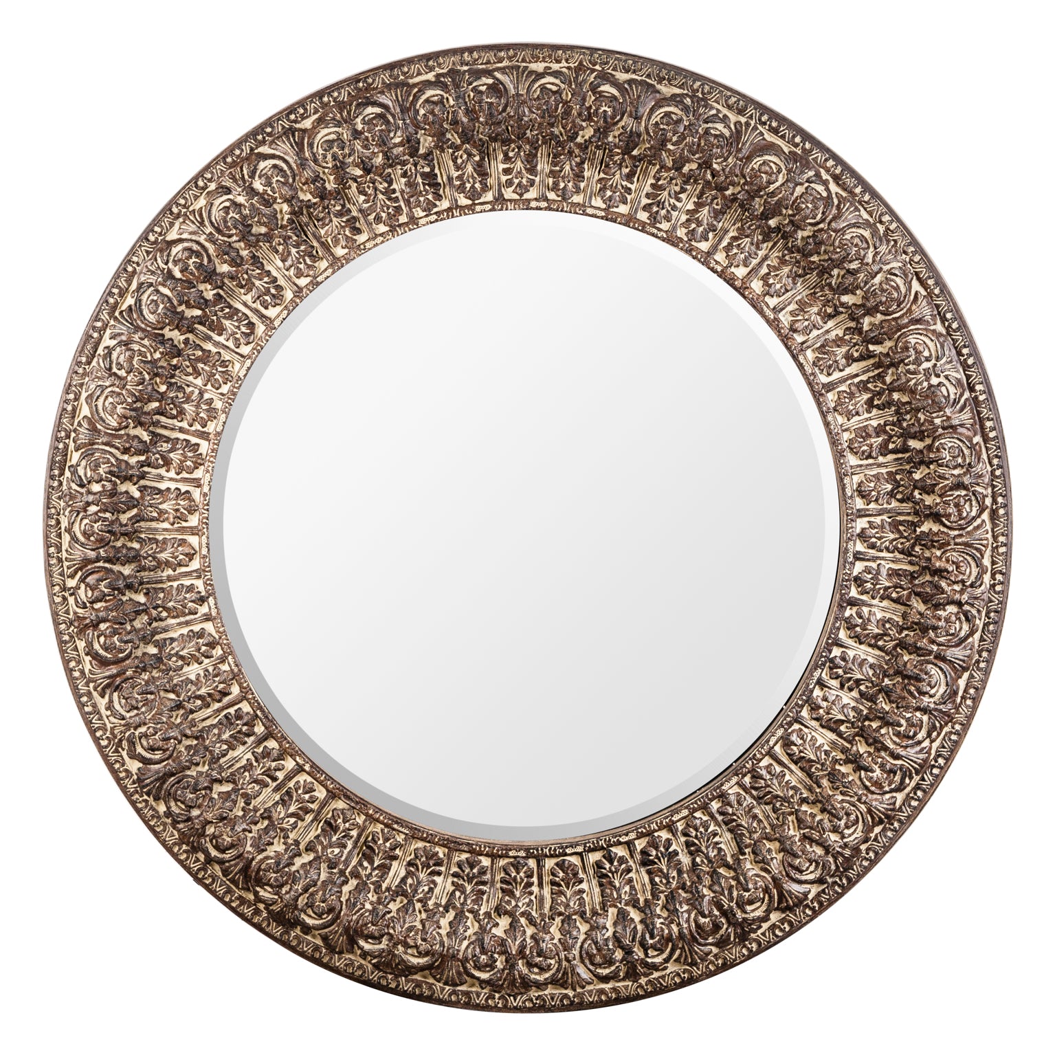 Cher Provençal Mirror - Gold Resin with Distressed Finish