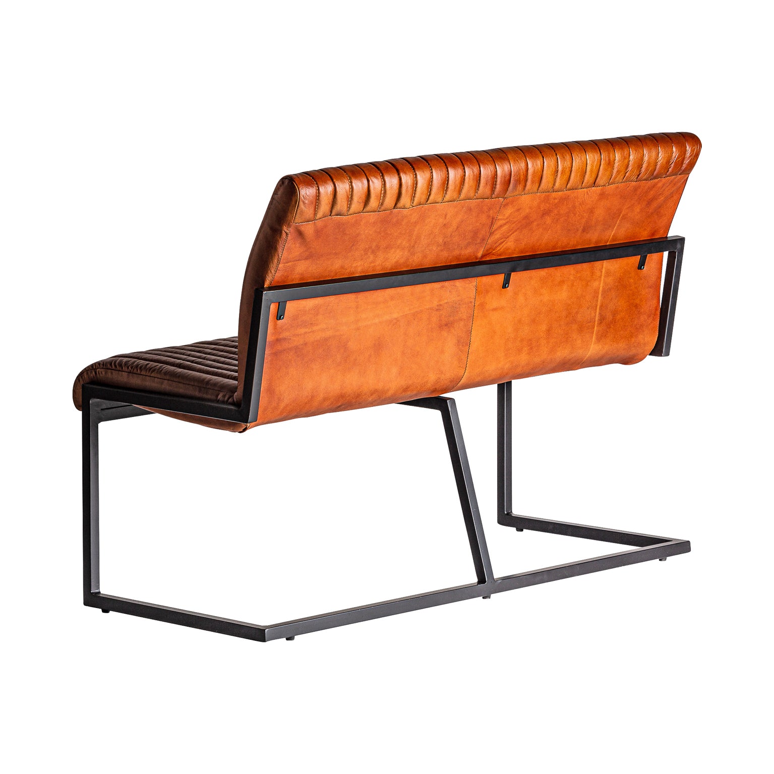 Bar Chadron Vintage Buffalo Leather Sofa - Brown