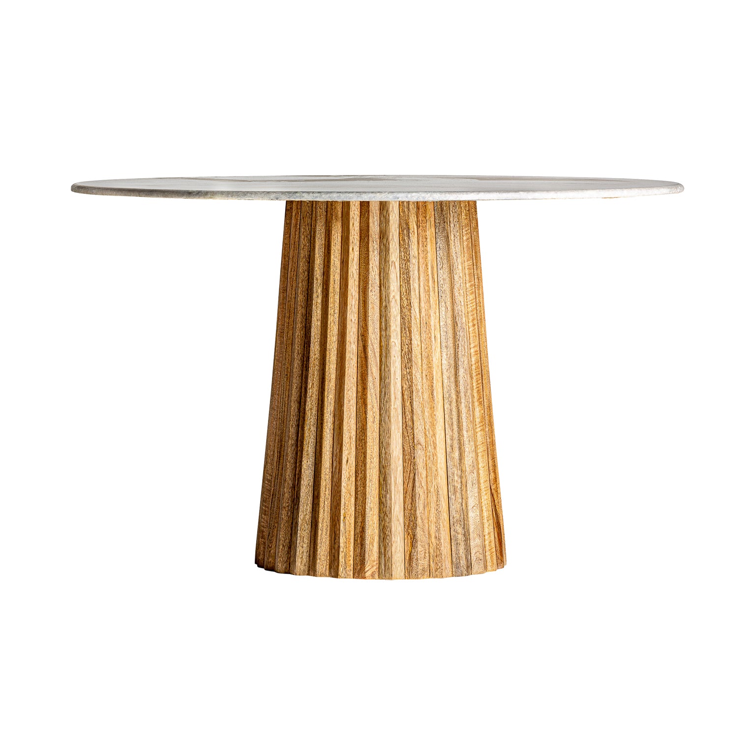 PLISSÉ WOOD DINING TABLE