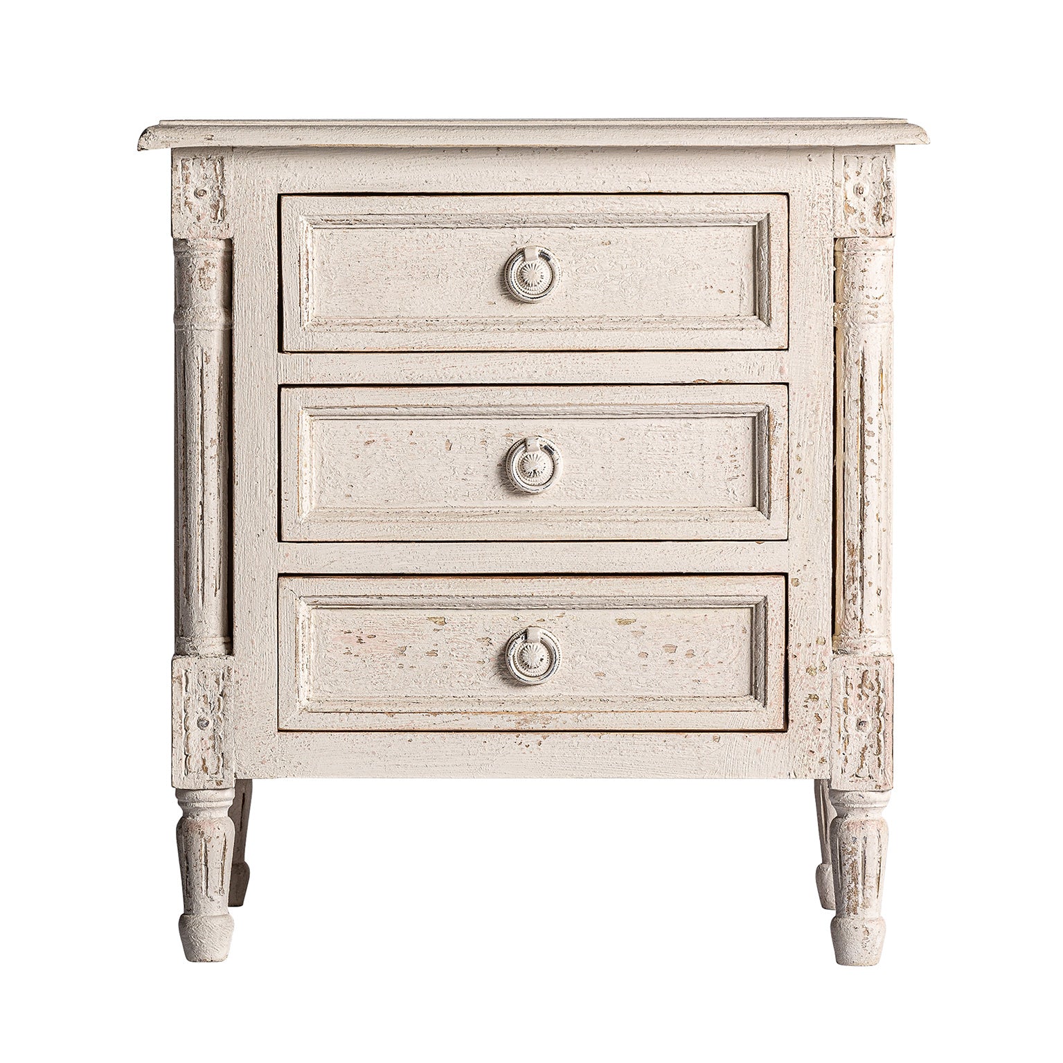 Pisek Mango Wood Bedside Table - Provençal Style