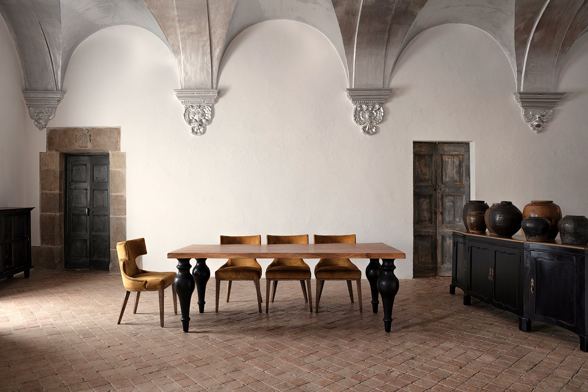 Jussac Sideboard – Classic Mango Wood Storage Cabinet