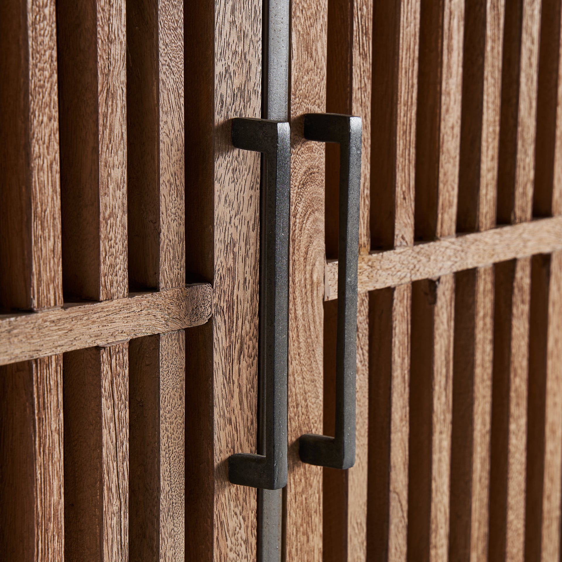 Gaffney Industrial Sideboard - Mango Wood & Iron Storage Cabinet