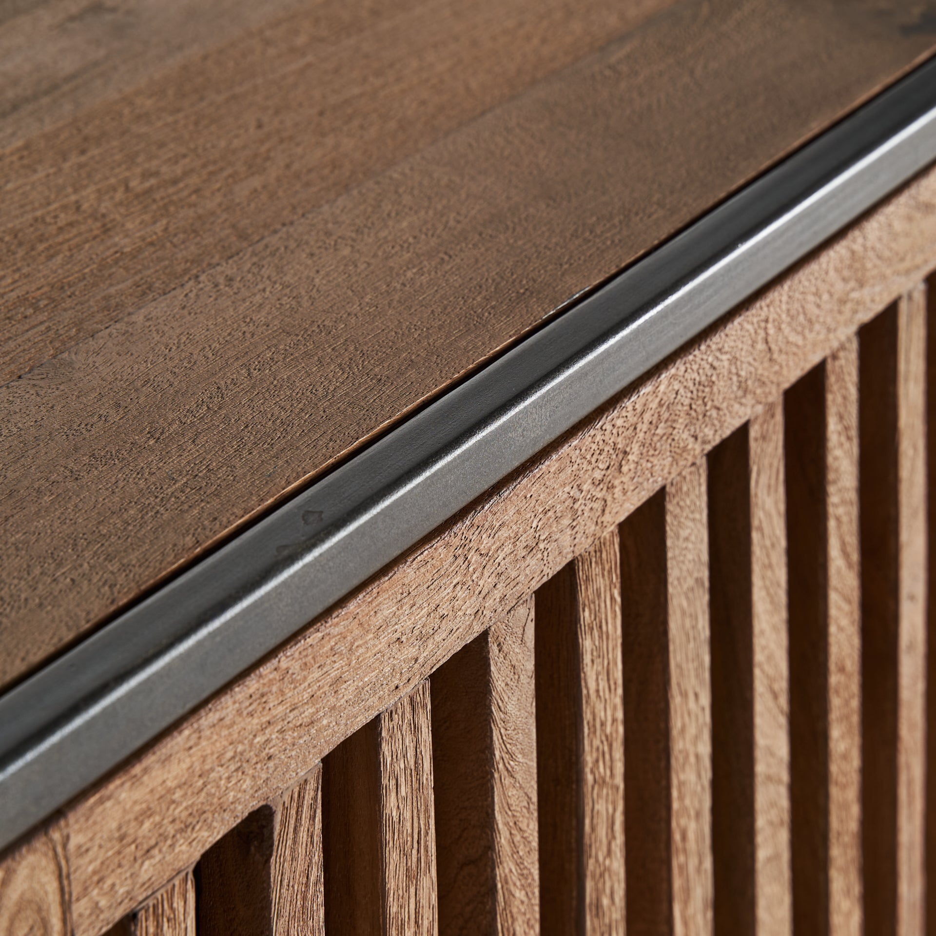 Gaffney Industrial Sideboard - Mango Wood & Iron Storage Cabinet