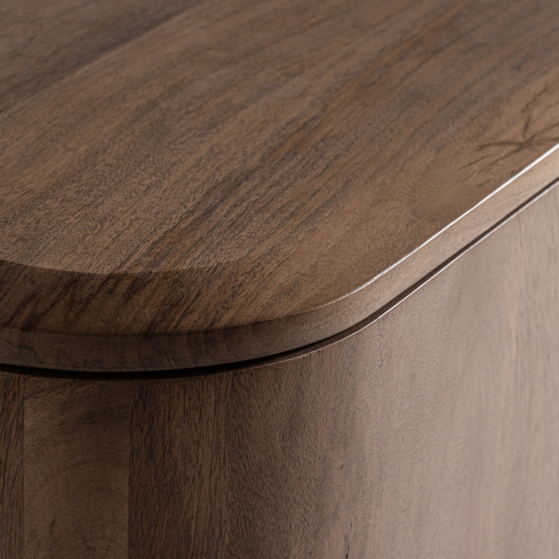 Bocksberg Contemporary Mango Wood Sideboard - Brown Storage Cabinet