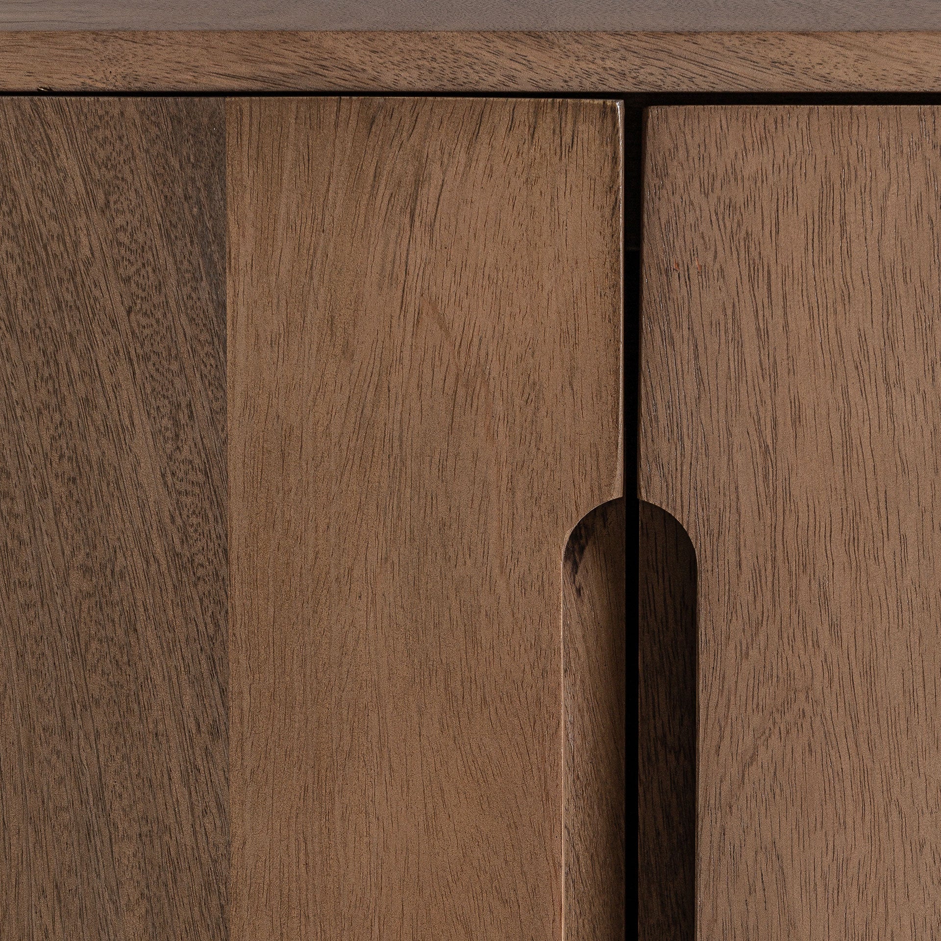 Bocksberg Contemporary Mango Wood Sideboard - Brown Storage Cabinet