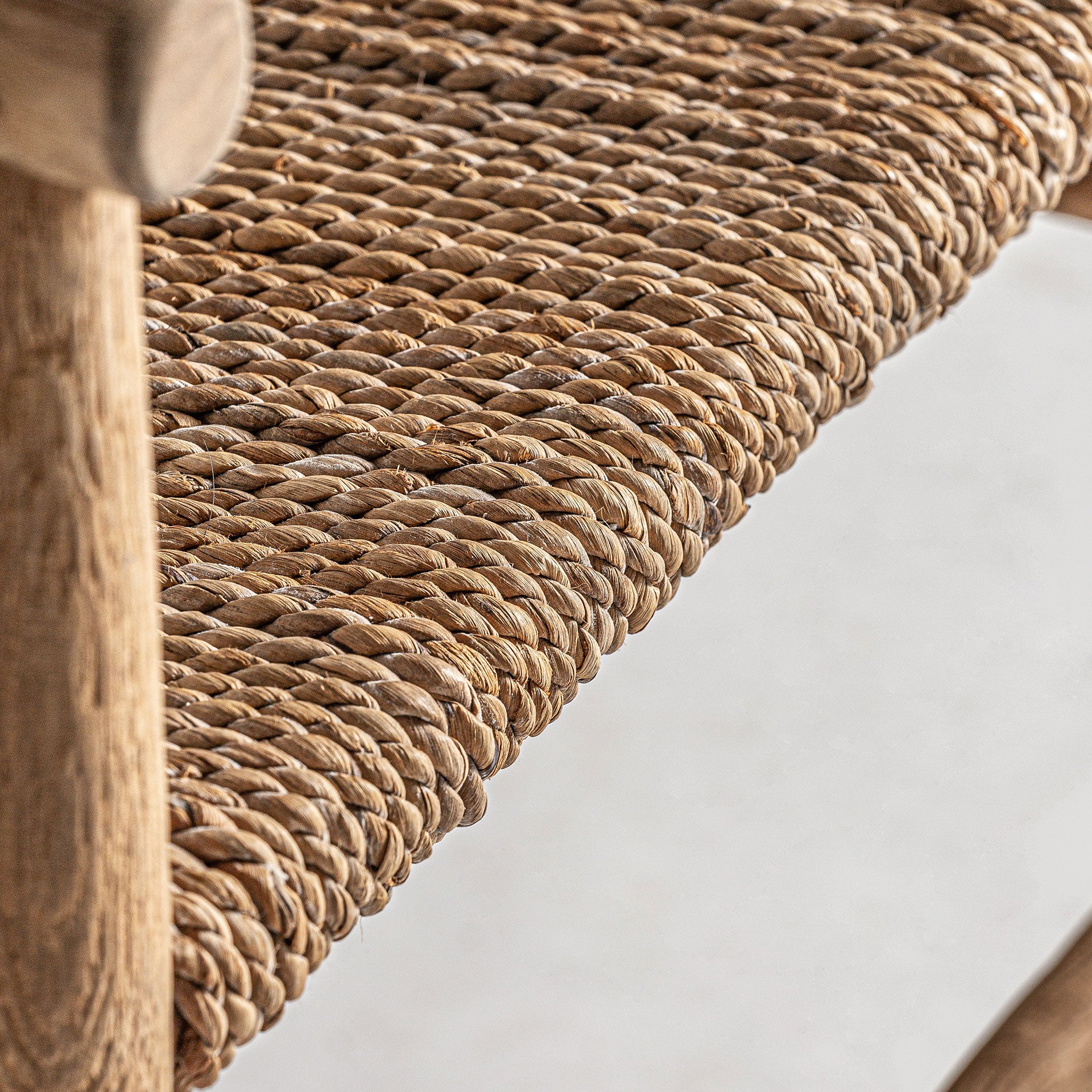 Manhula Teak Armchair – Colonial Style Natural Fiber Seating