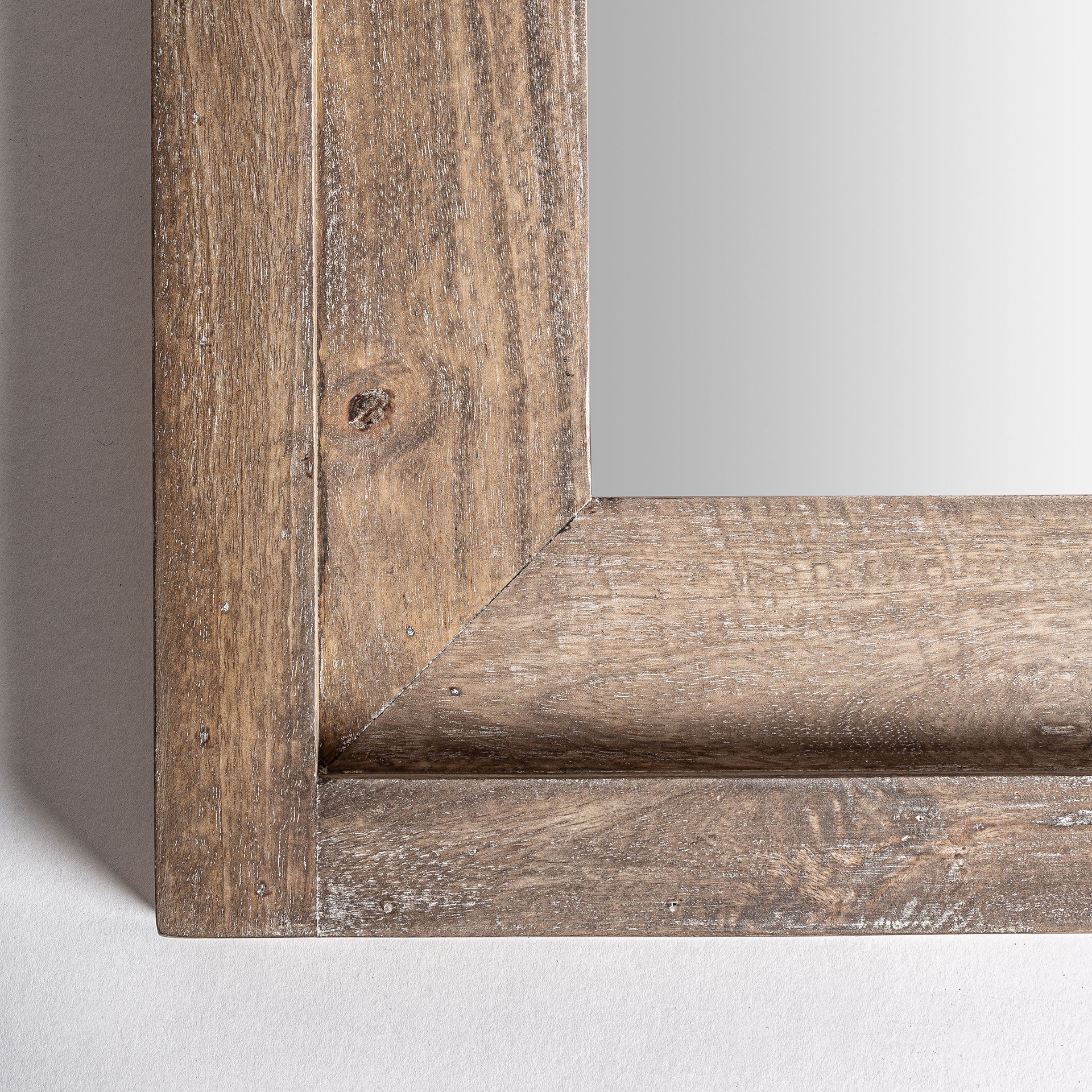 COLONIAL BIRCH WOOD WALL MIRROR