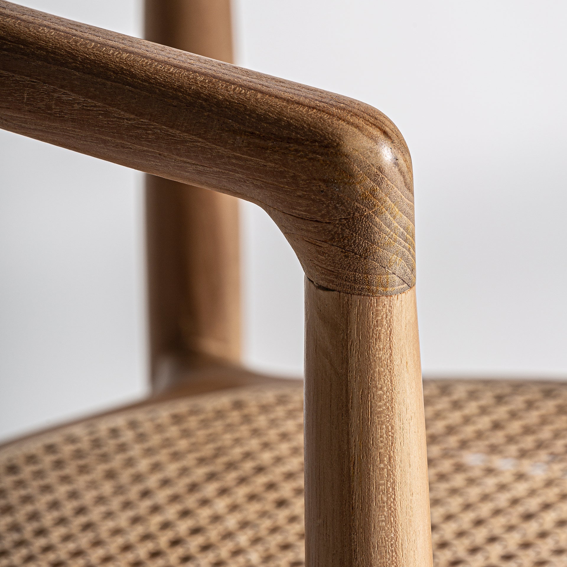 Tostily Contemporary Teak & Rattan Chair