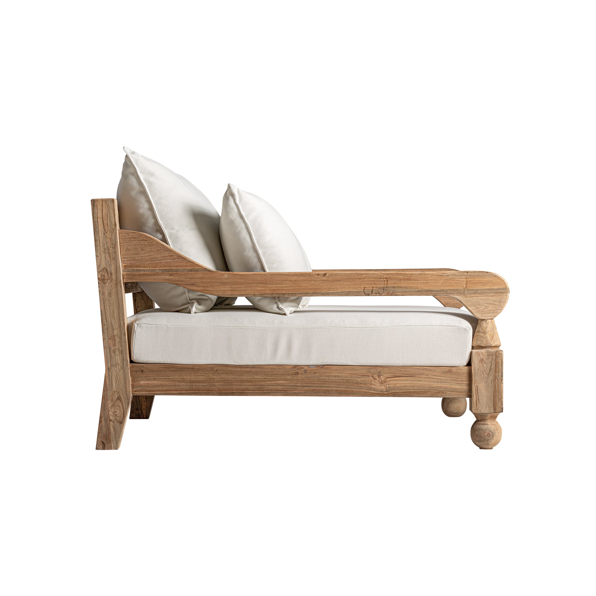 JODPHUR COLONIAL RAILWAY WOOD SOFA