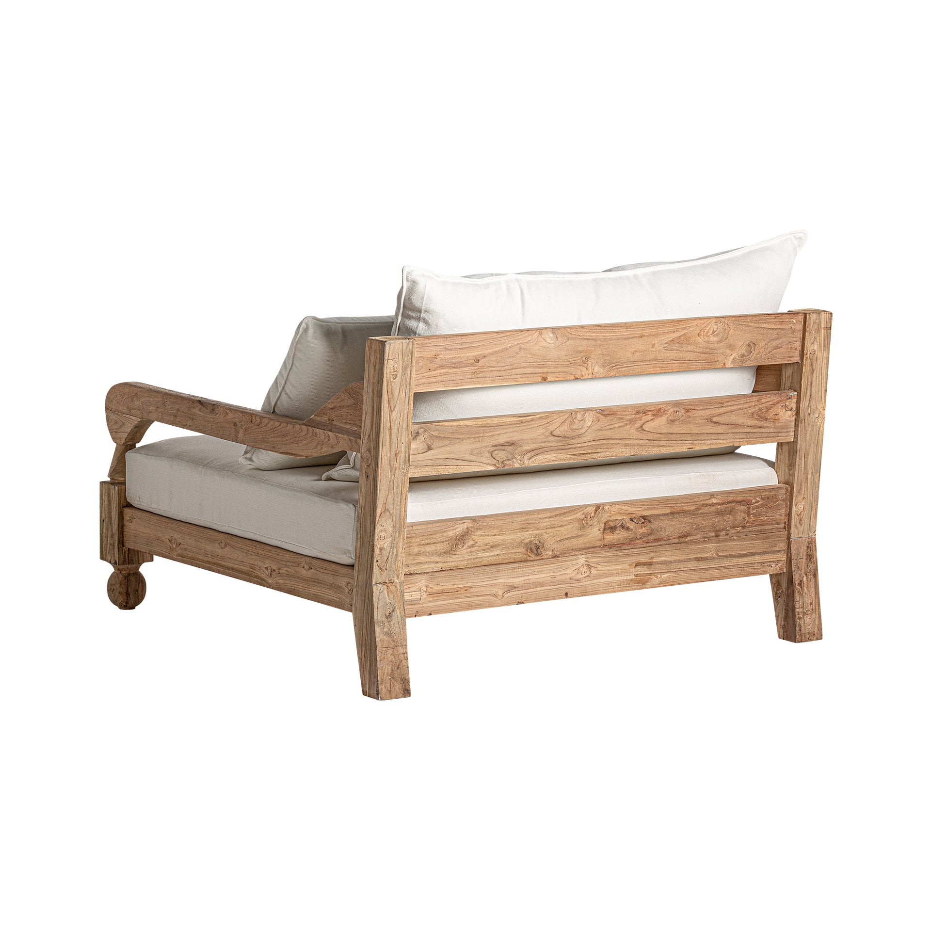 JODPHUR COLONIAL RAILWAY WOOD SOFA