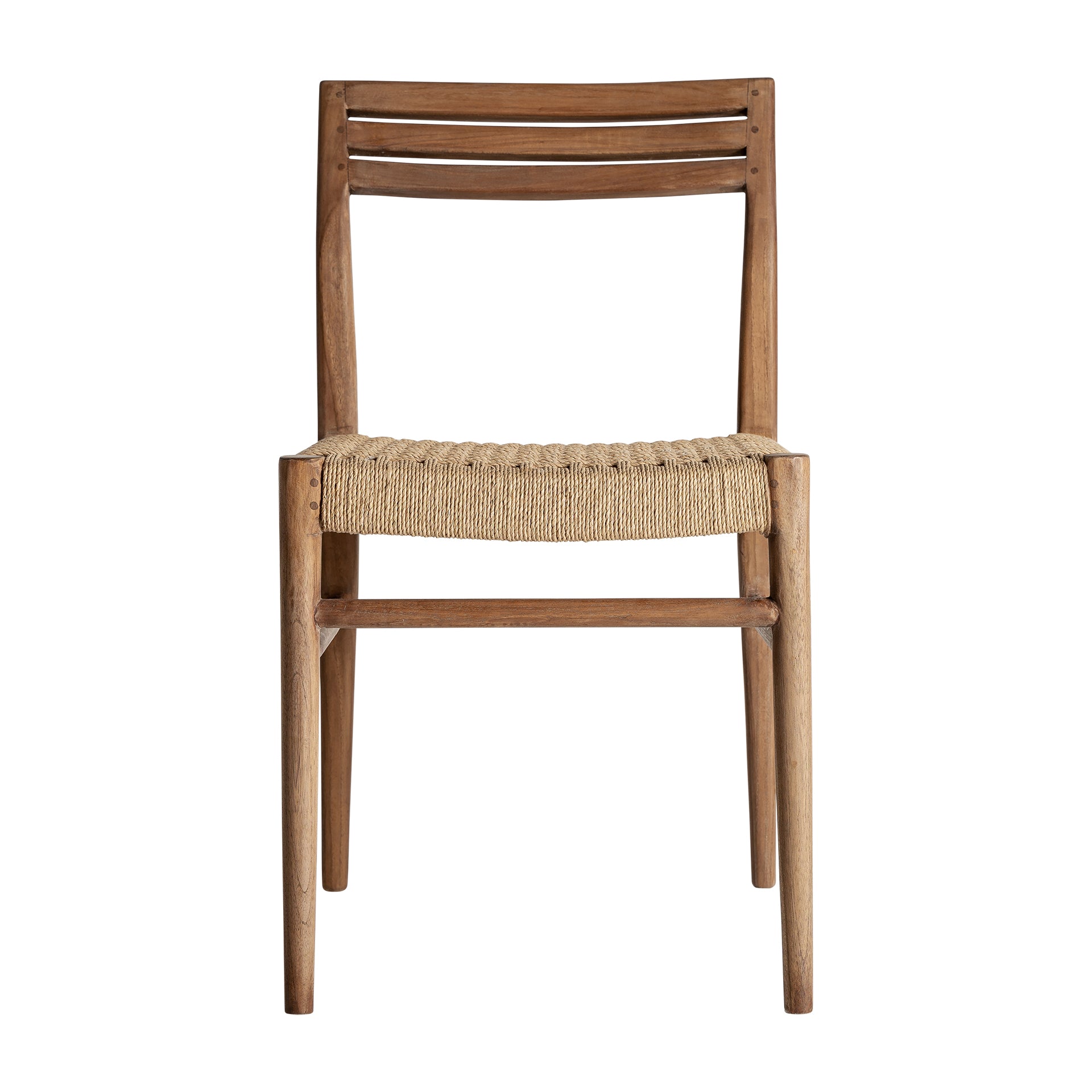 Souillac Vintage Teak & Rope Chair