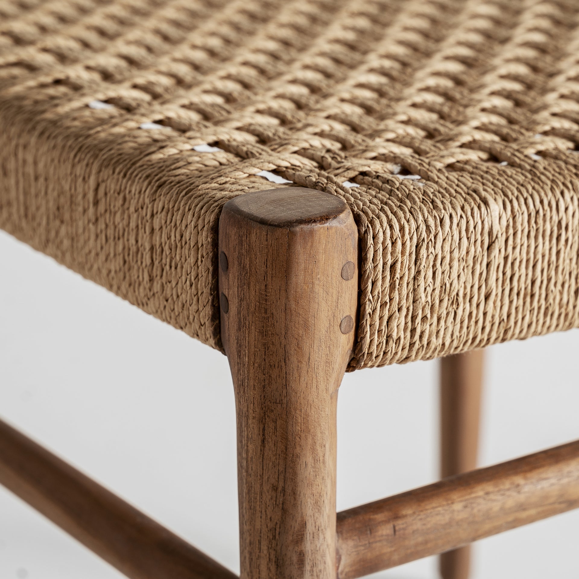 Souillac Vintage Teak & Rope Chair