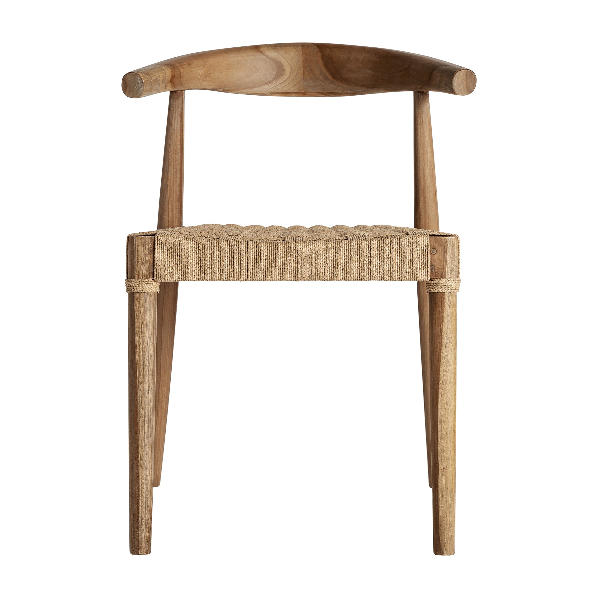 Figeac Vintage Teak Chair with Rope Detailing