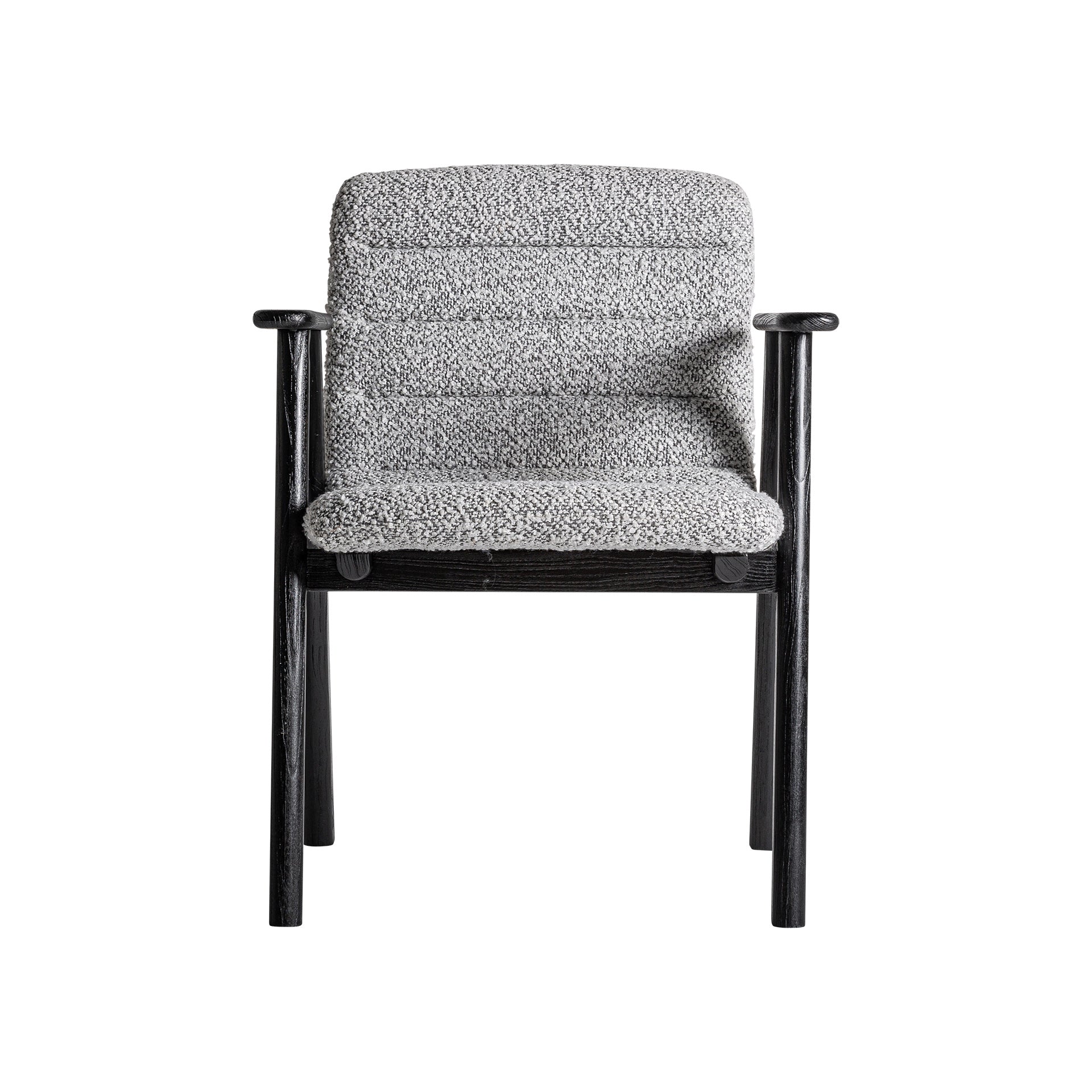 Jacquard Contemporary Oak Chair in Black & Grey