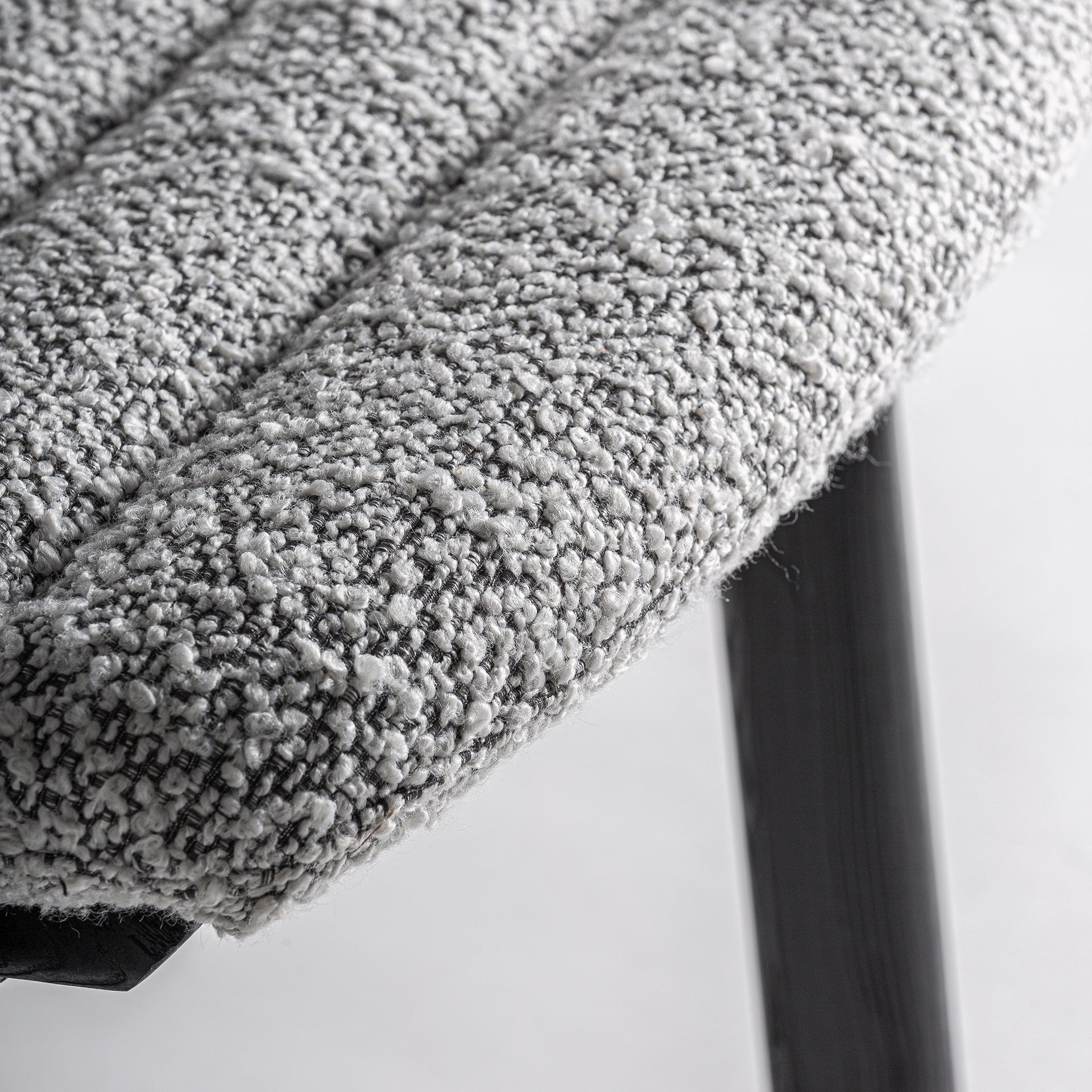 Jacquard Contemporary Oak Chair in Black & Grey