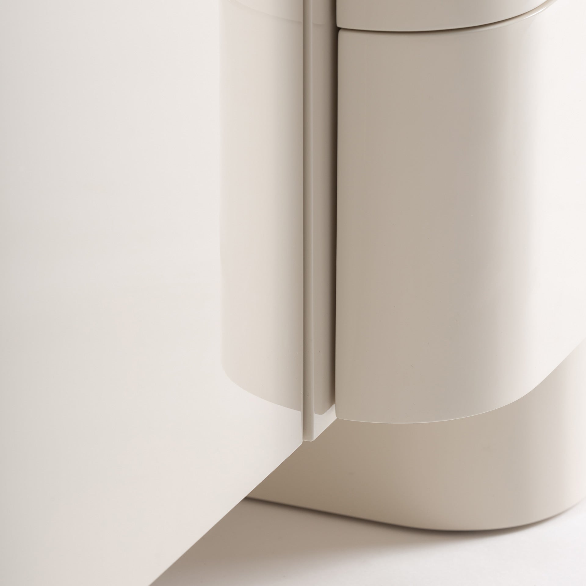 HATON Sideboard - Contemporary Off White MDF Storage Cabinet