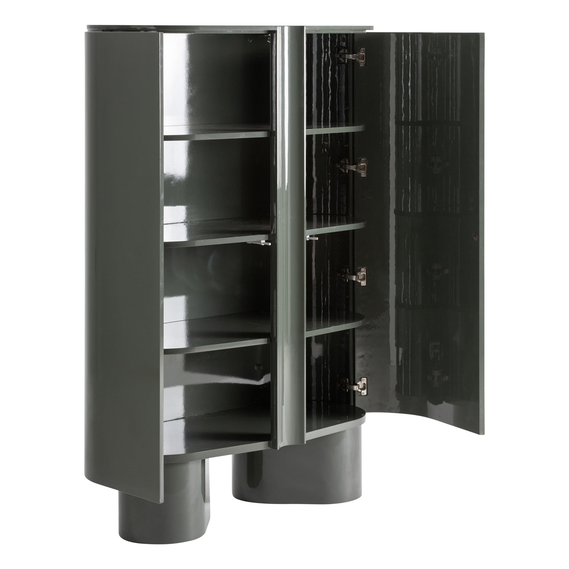 Saxby Contemporary Green Wardrobe - MDF Storage Cabinet