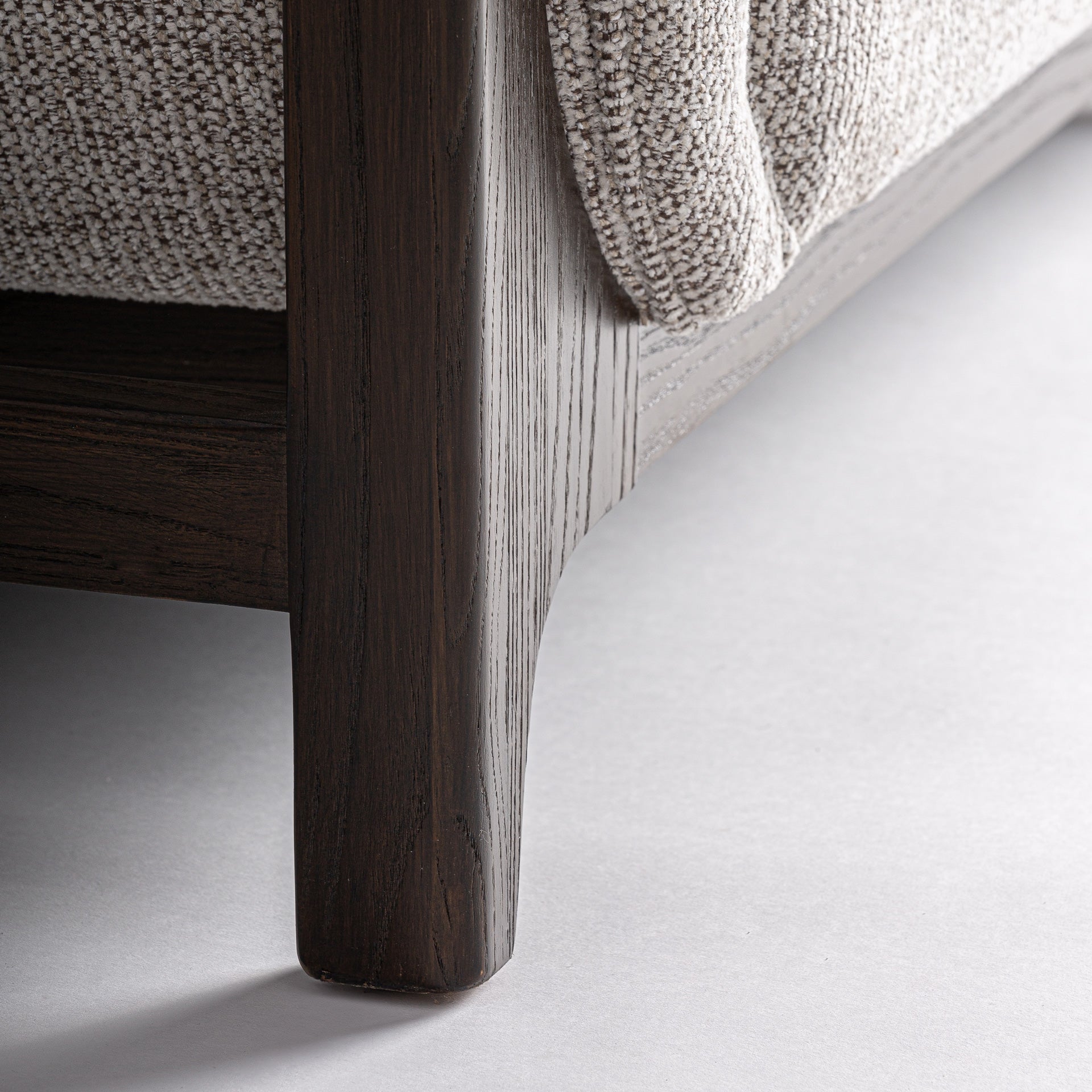 Ask Classic Sofa in Ash Wood & Grey Polyester