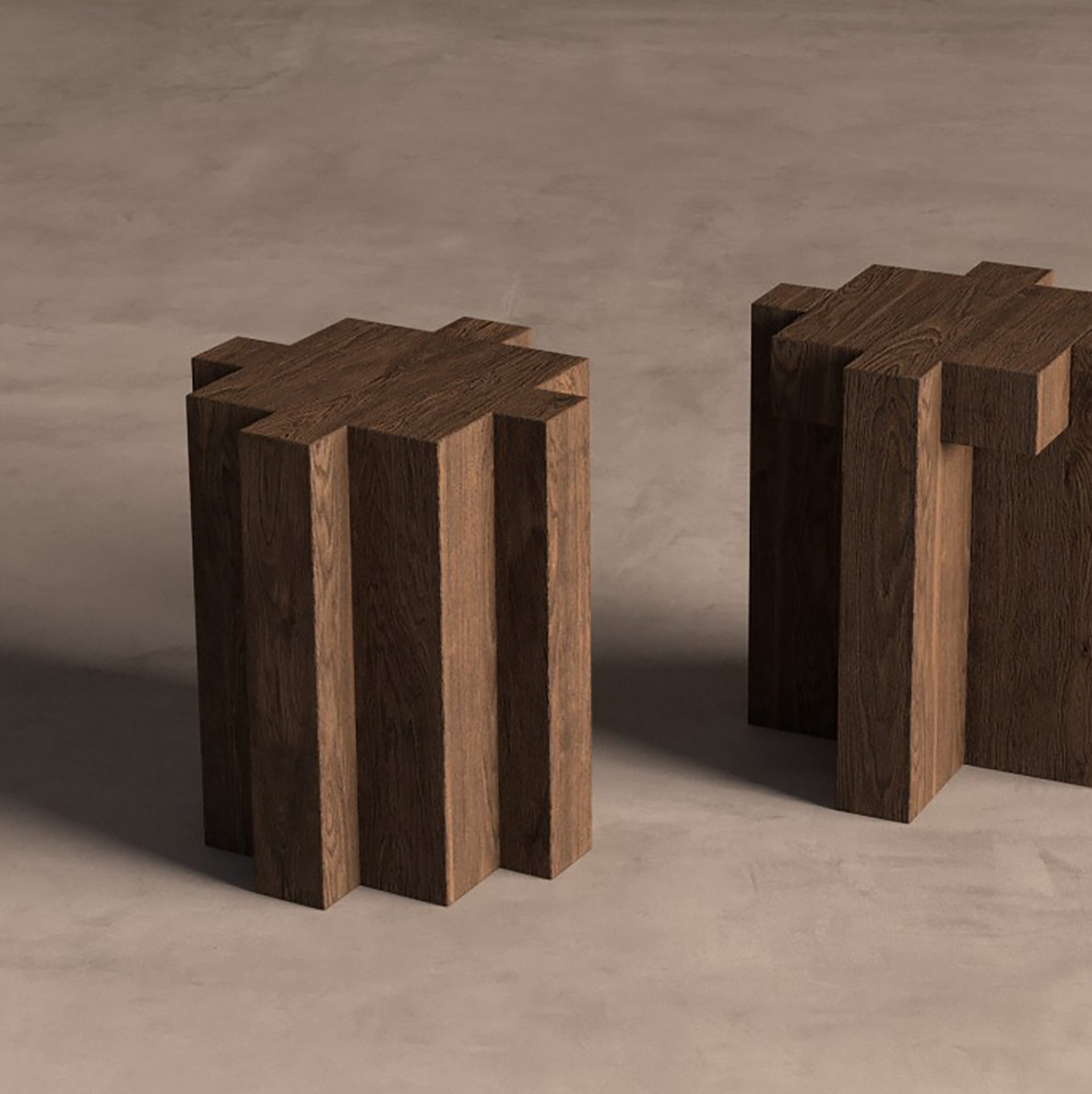 BRUTALIST SIDE TABLE