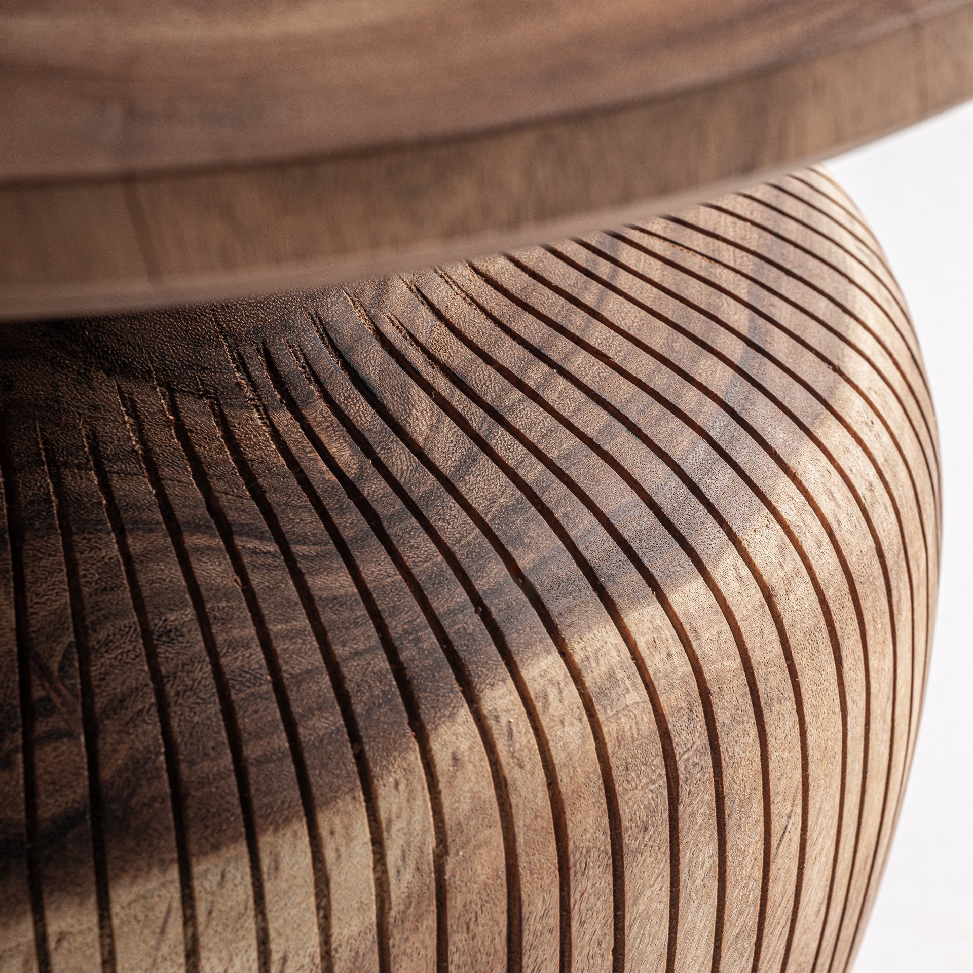 Teak Contemporary Side Table in Solid Suar Wood