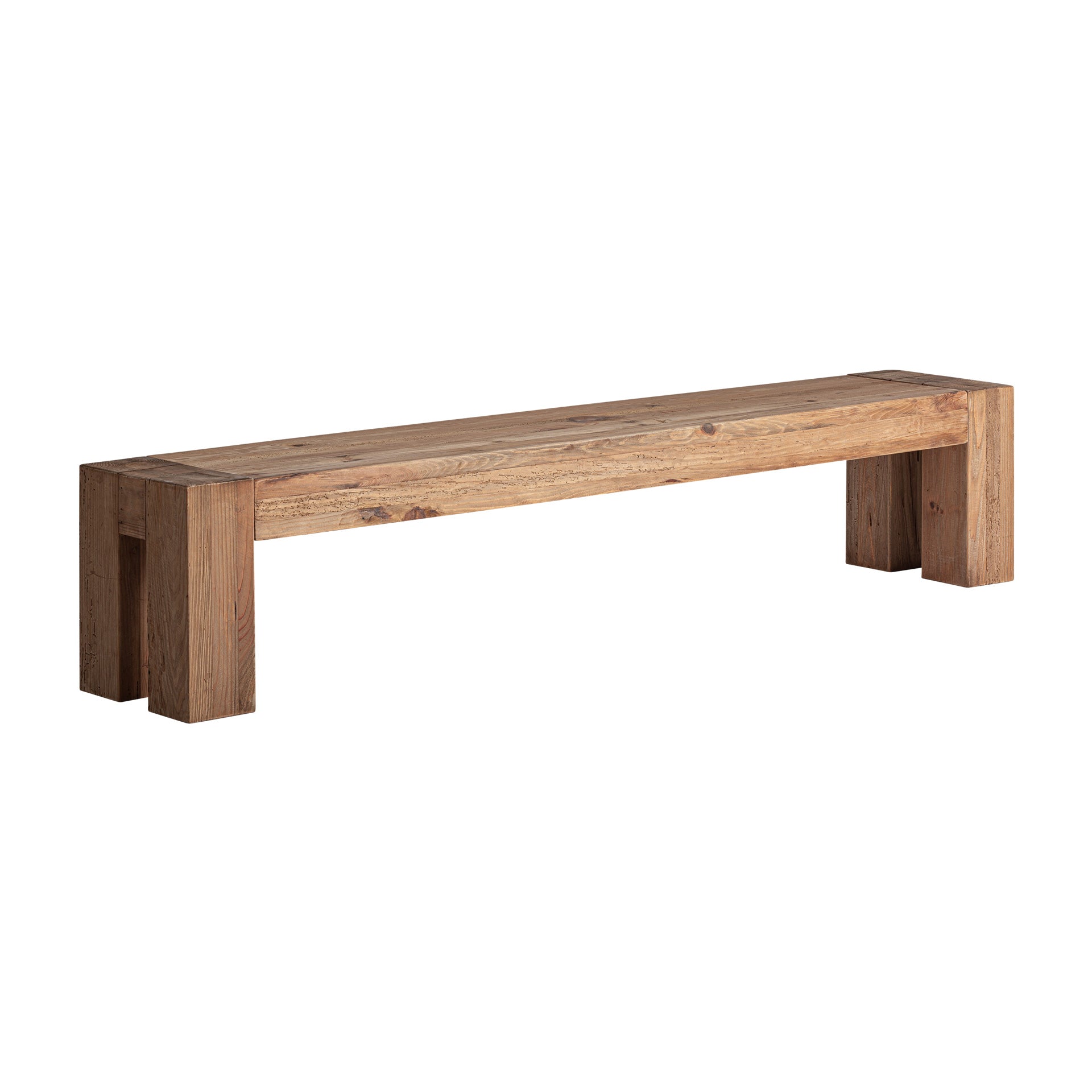 Furu Classic Bench in Recycled Pine with Distressed Finish