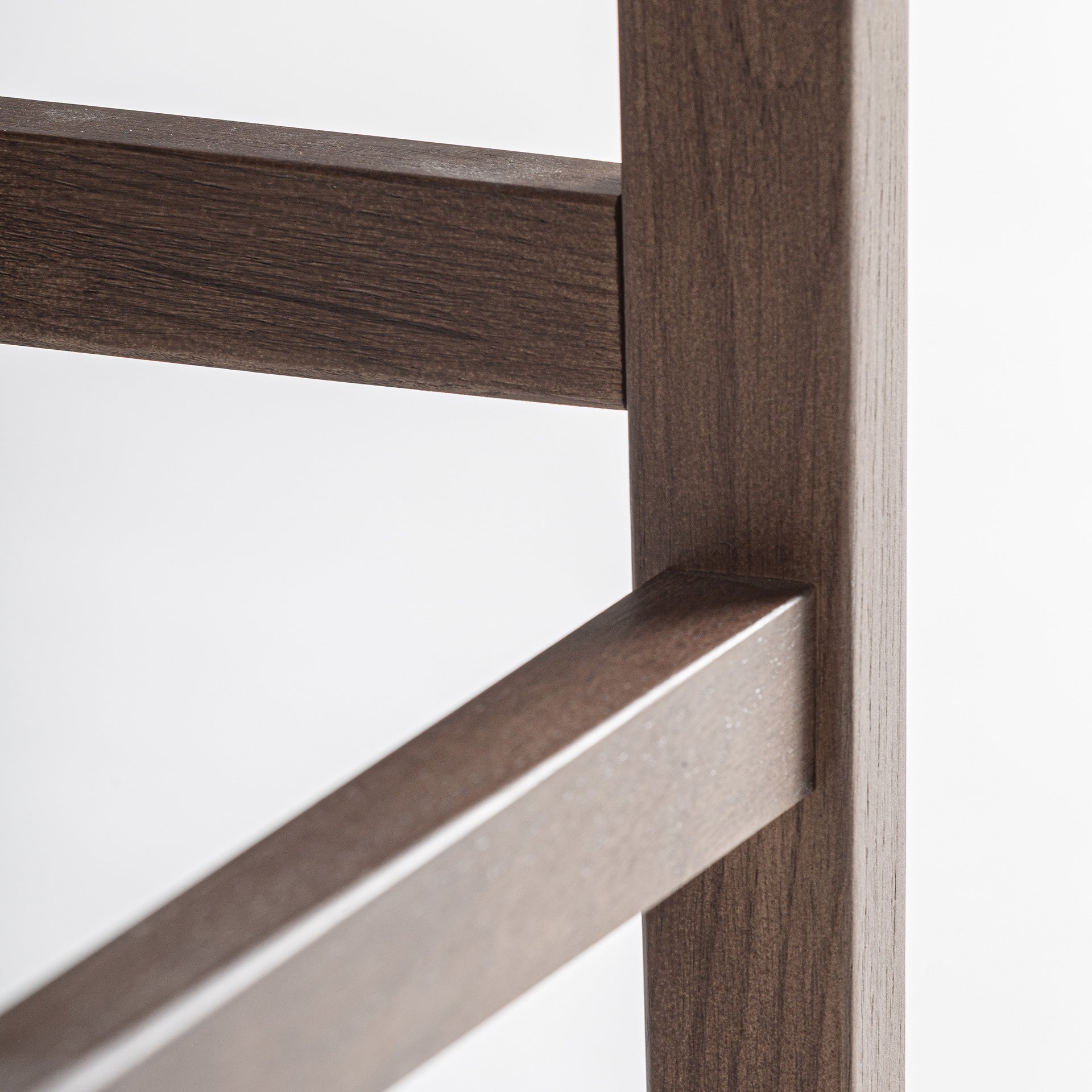 Skog Stool in Brown Oak & Natural Fibre