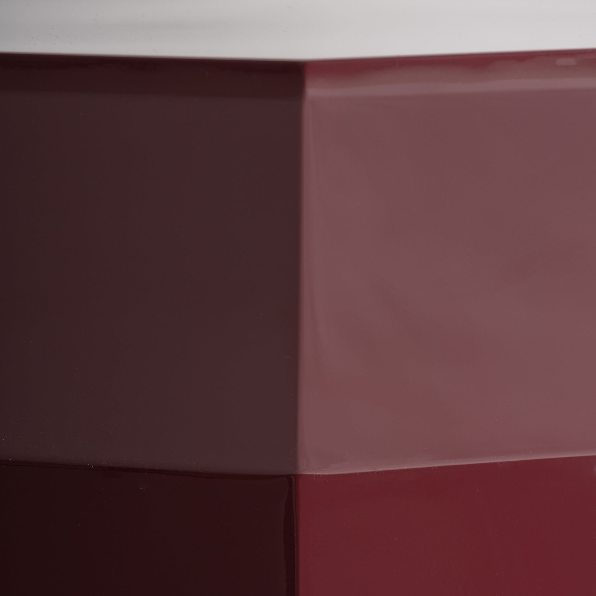 Contemporary Red MDF Side Table