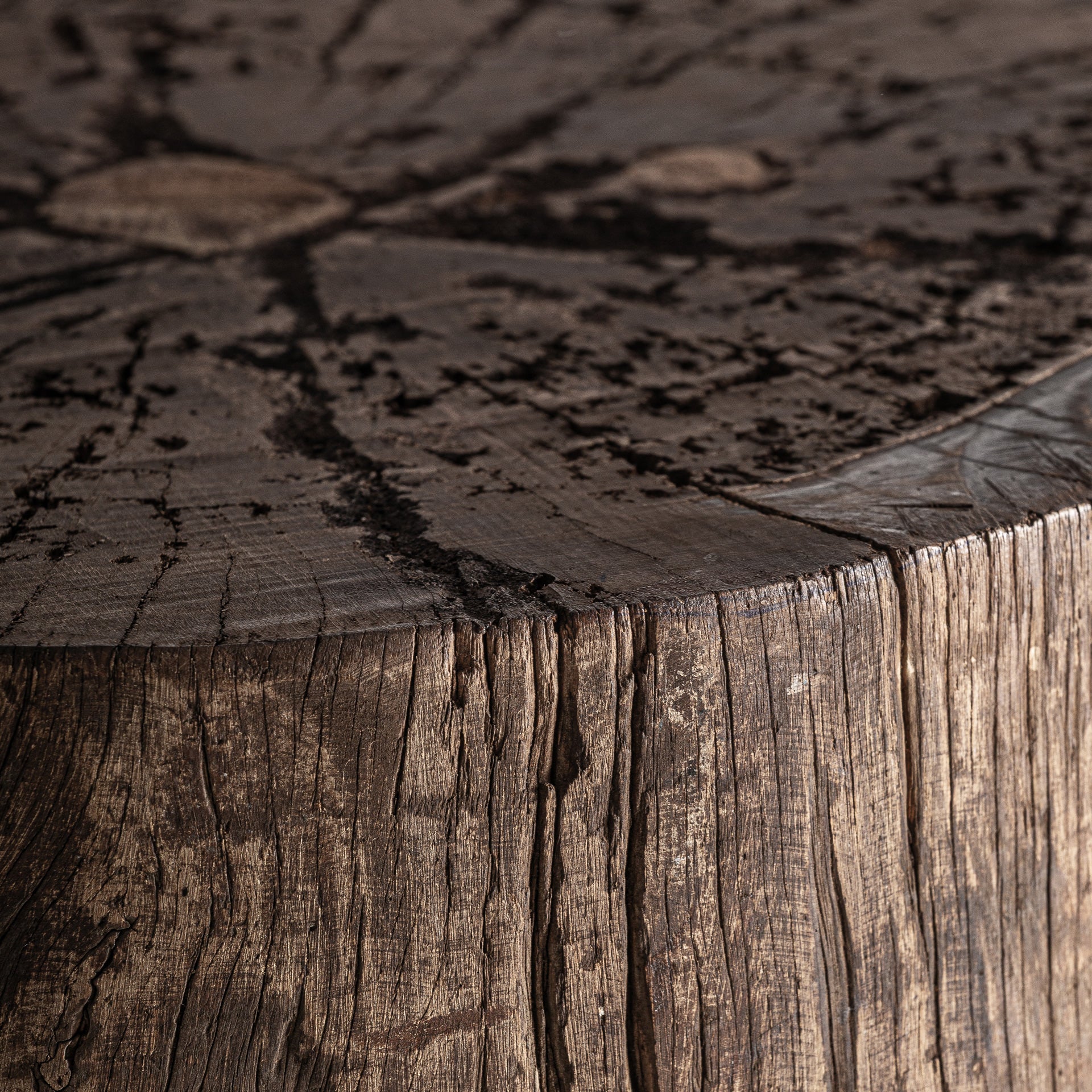 Ghuter Teak Wood Stand – Ethnic Distressed Finish