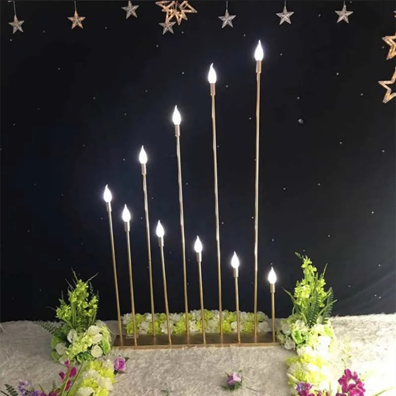 SkandiShop 10 Heads/5 Heads Metal Candelabra Candle Holders