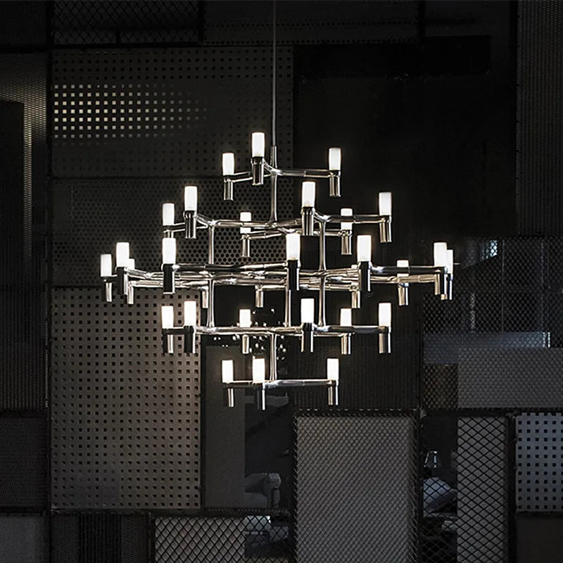 LuxeVilla G9 Metallic Chandelier