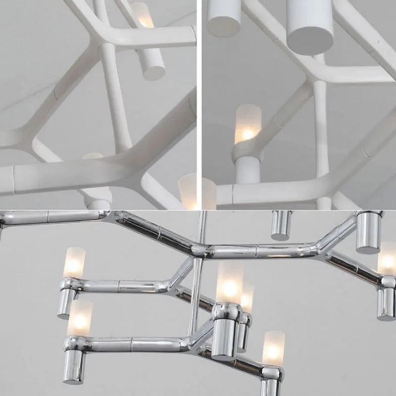LuxeVilla G9 Metallic Chandelier