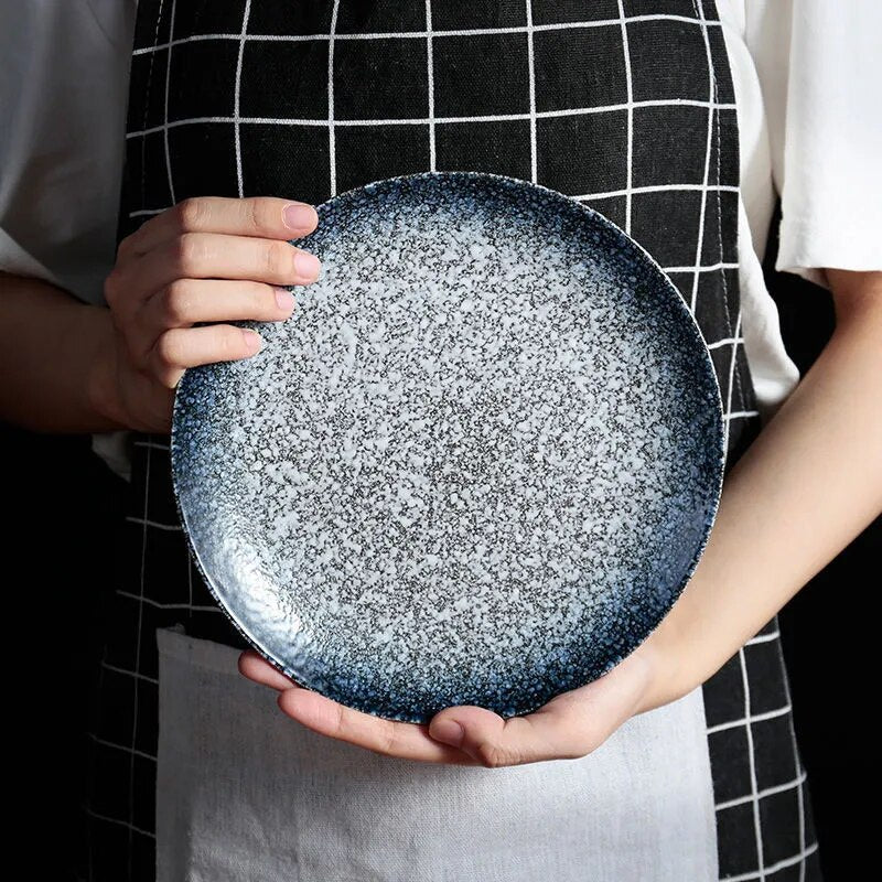 SkandiShop 6/7/8inch Bread & Butter Dinner Plate Round Japanese Ceramic