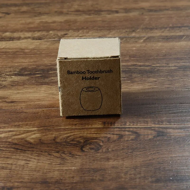 SkandiShop Eco Friendly Bamboo Toothbrush Holder Wooden