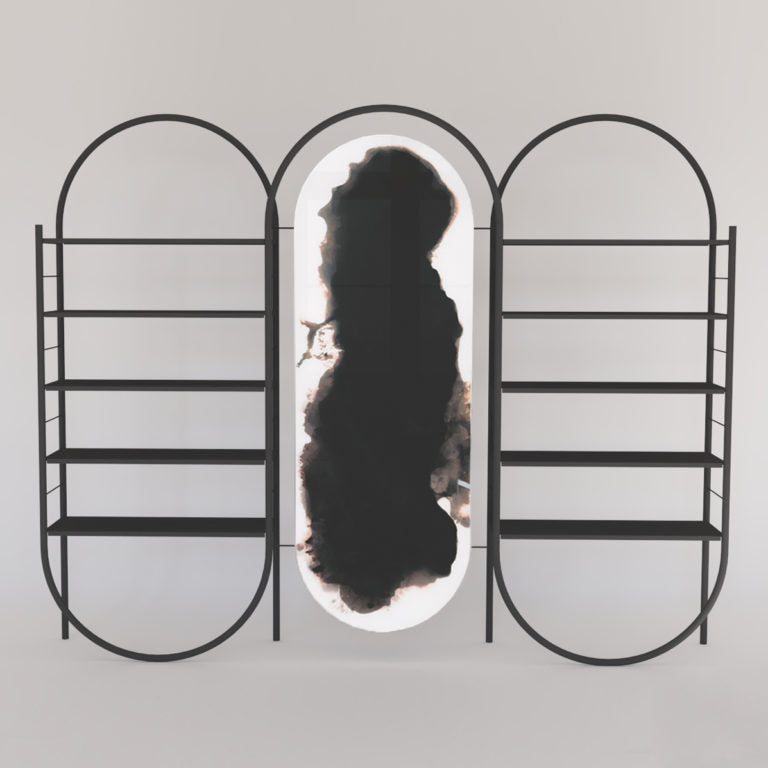 INFINI Shelving System
— Mirror Module Black