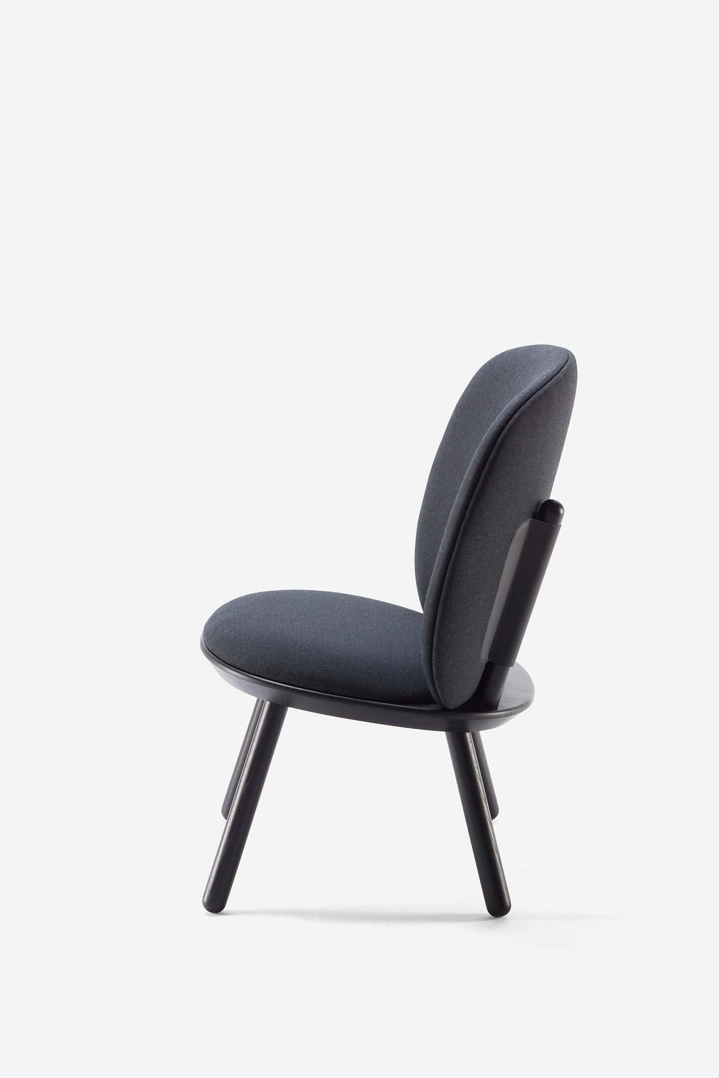 Naïve Low Chair Black Ash