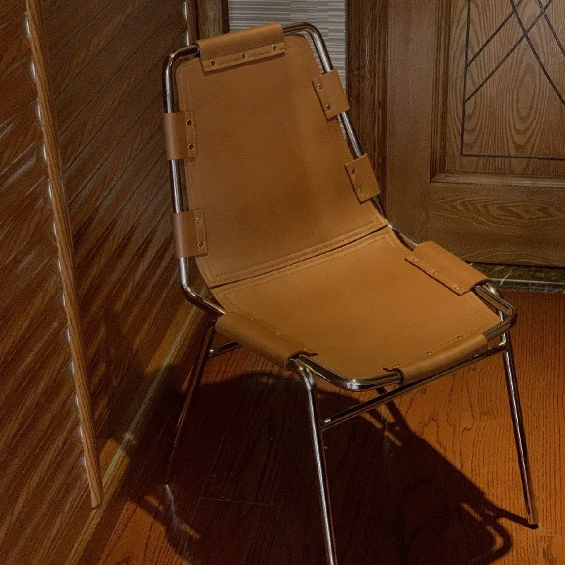  LuxeForge Leather Accent Chair