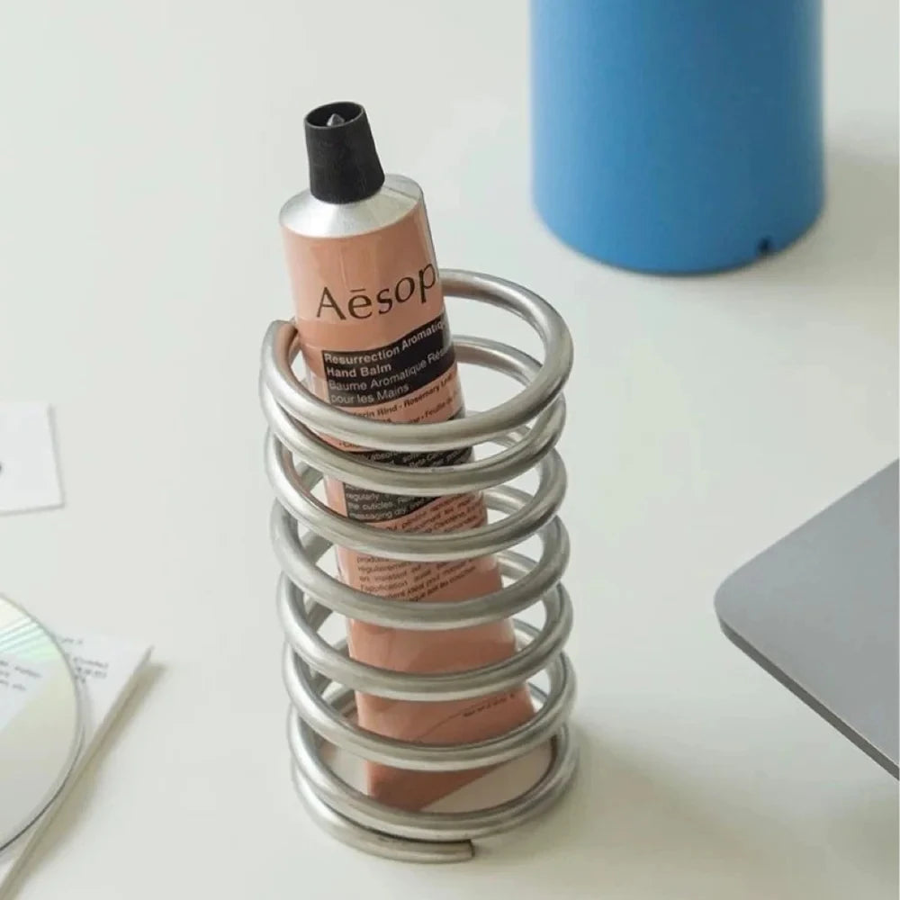 SleekSteel Toothbrush & Makeup Holder