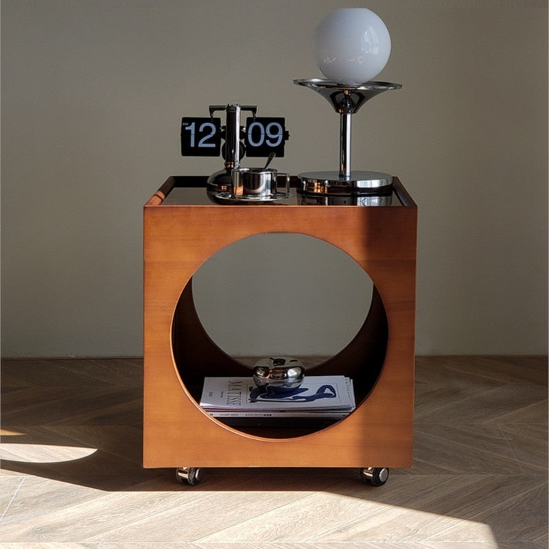 SkandiShop Side Table Solid Wood