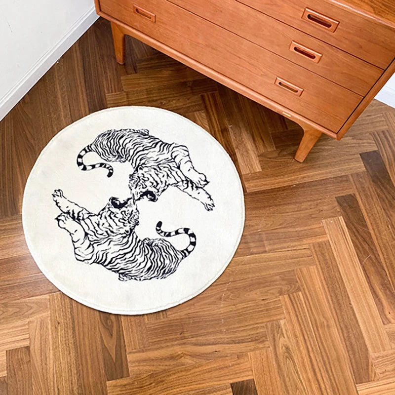 SkandiShop Fighting Tigers Rug 양탄자