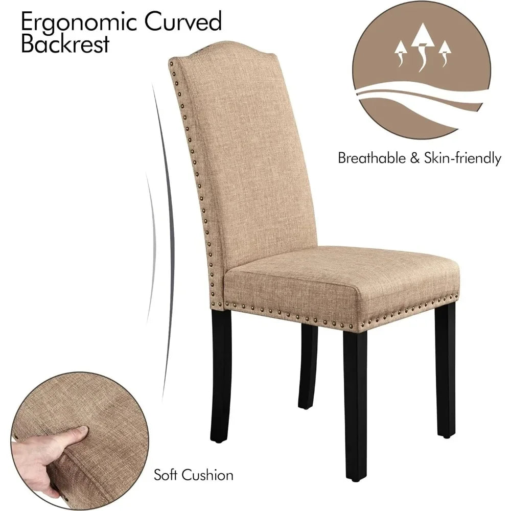 Dining Chairs Set of 6 Upholstered Chairs